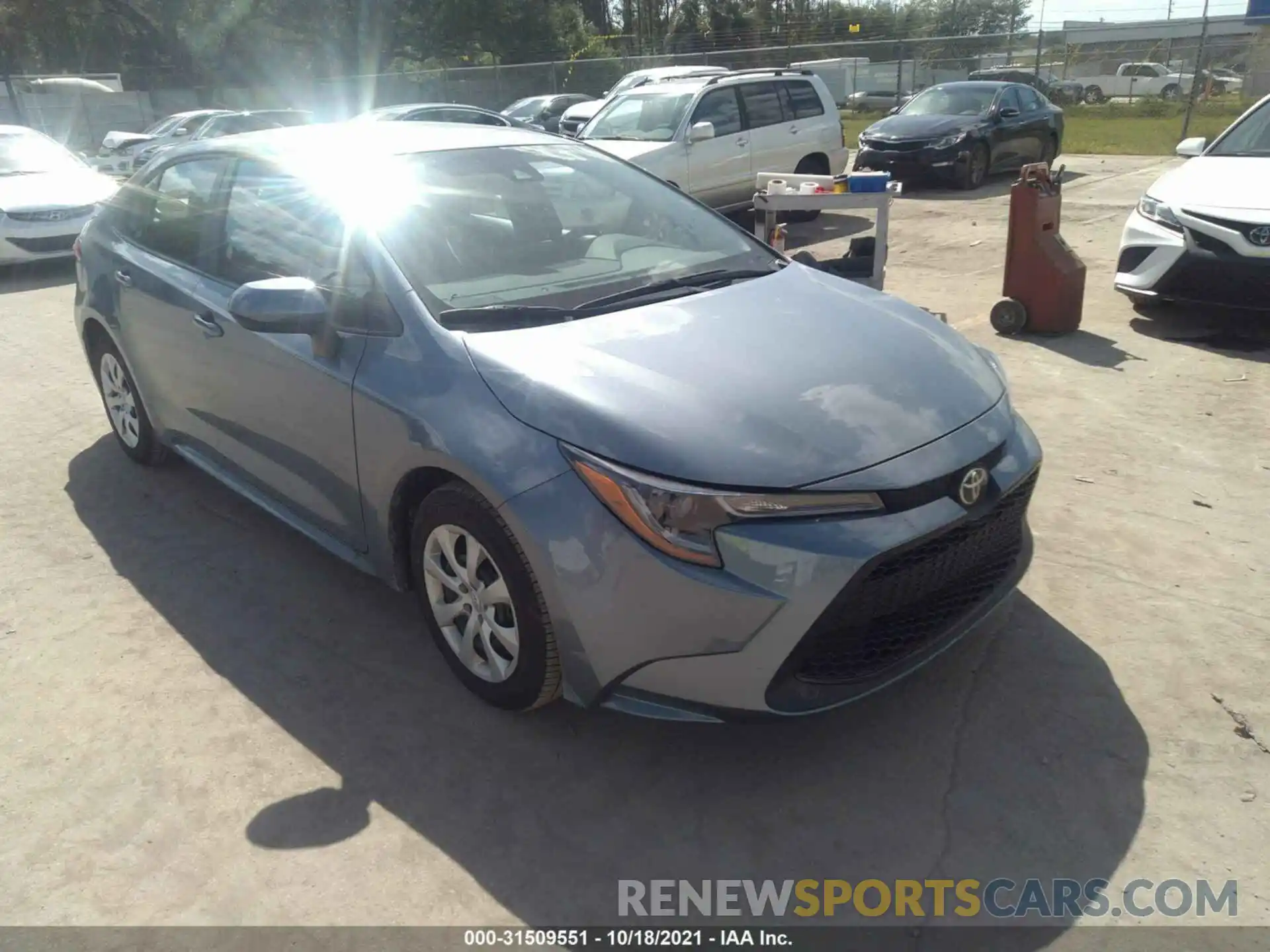 1 Photograph of a damaged car 5YFEPMAE6MP230687 TOYOTA COROLLA 2021