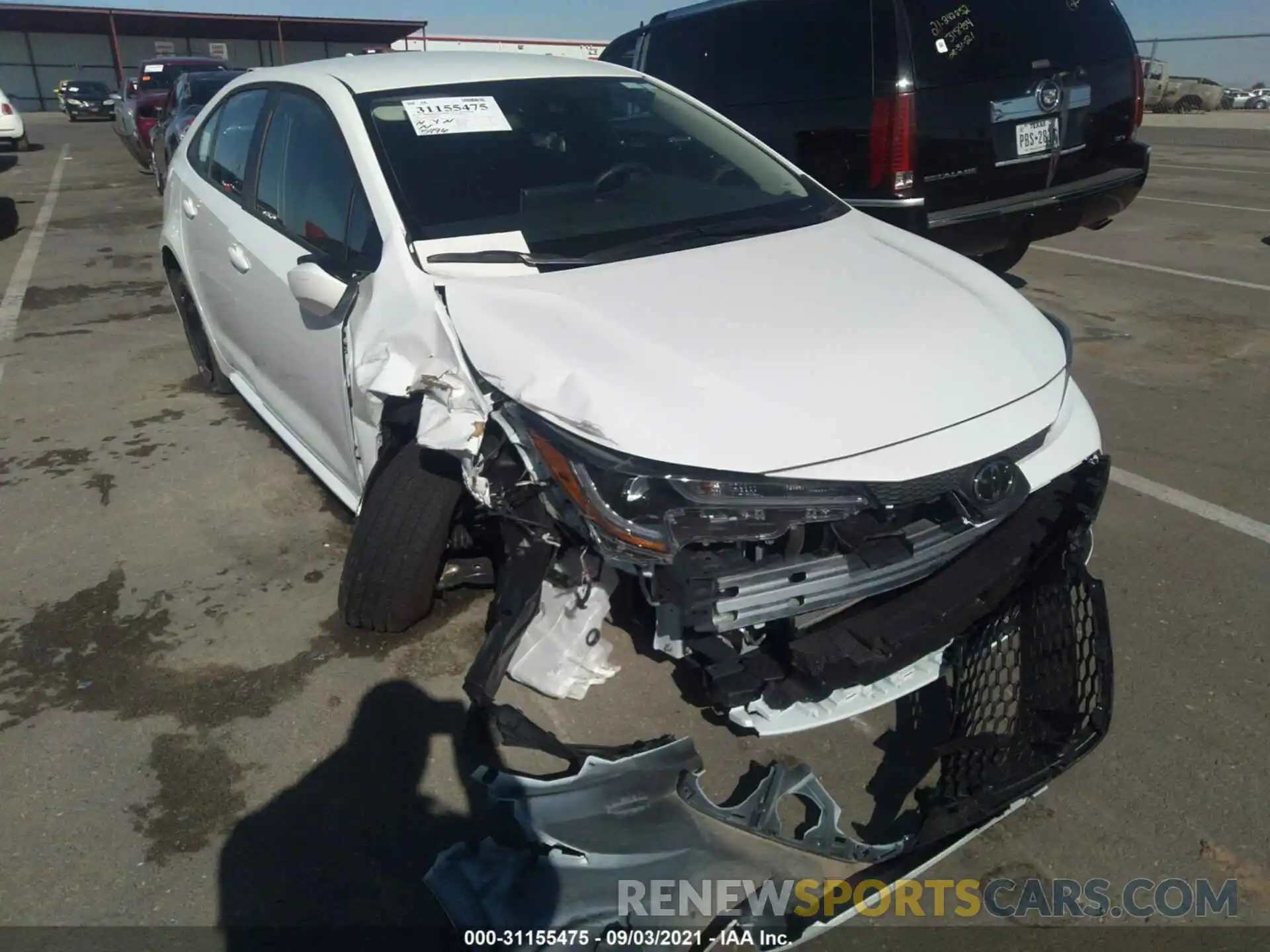 1 Photograph of a damaged car 5YFEPMAE6MP233069 TOYOTA COROLLA 2021