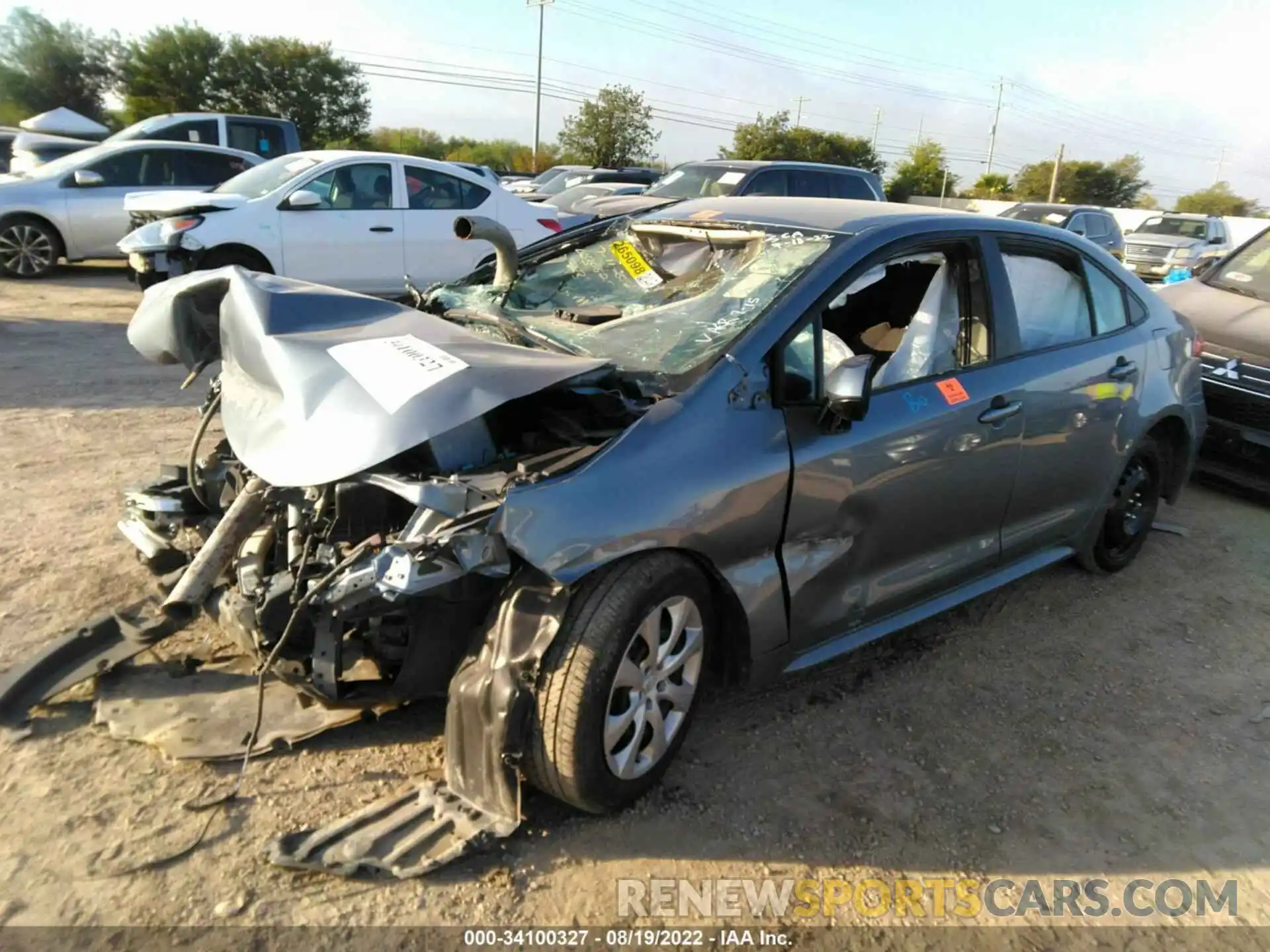 2 Photograph of a damaged car 5YFEPMAE6MP233525 TOYOTA COROLLA 2021