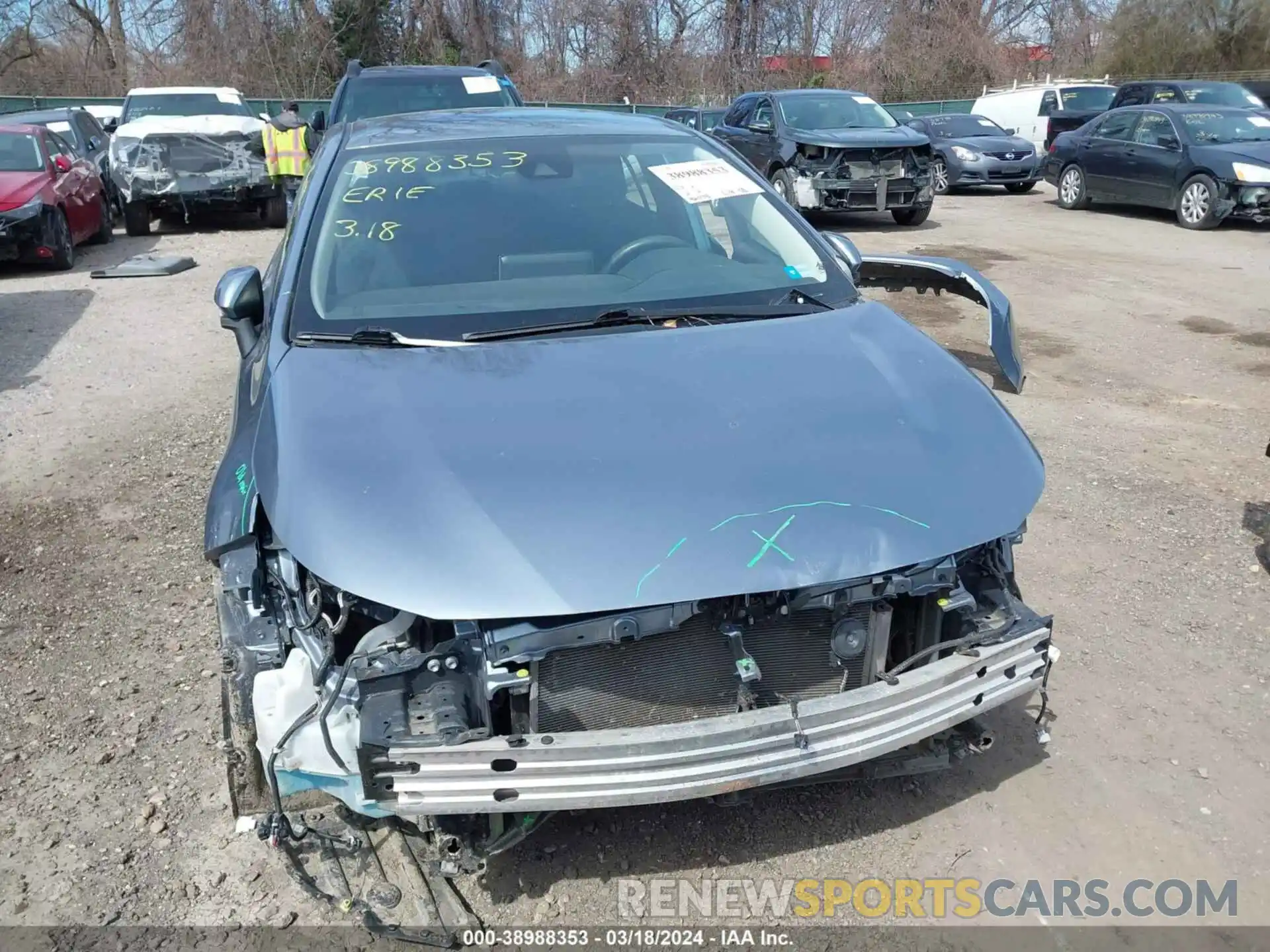 13 Photograph of a damaged car 5YFEPMAE6MP234089 TOYOTA COROLLA 2021