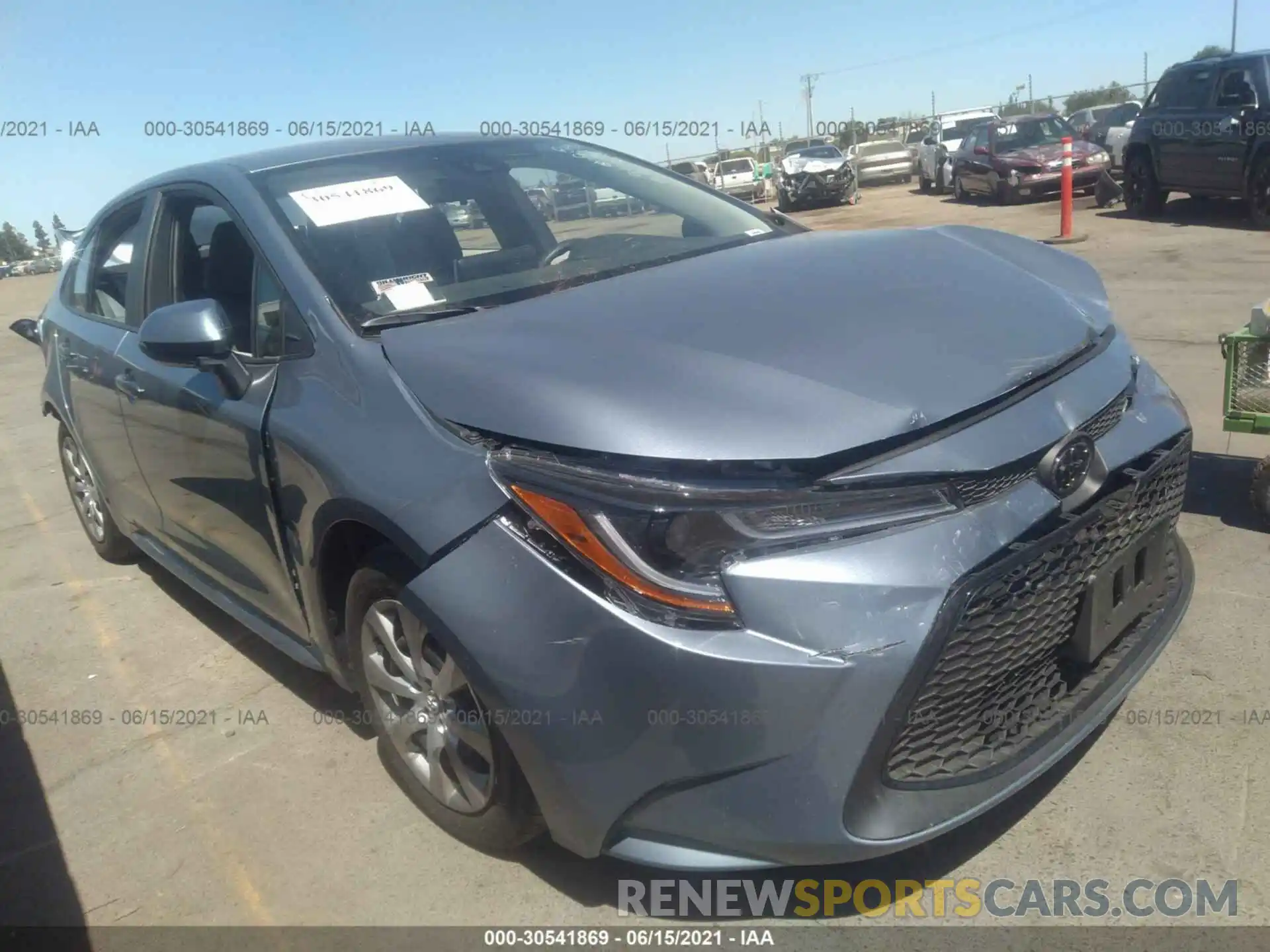 1 Photograph of a damaged car 5YFEPMAE6MP236036 TOYOTA COROLLA 2021