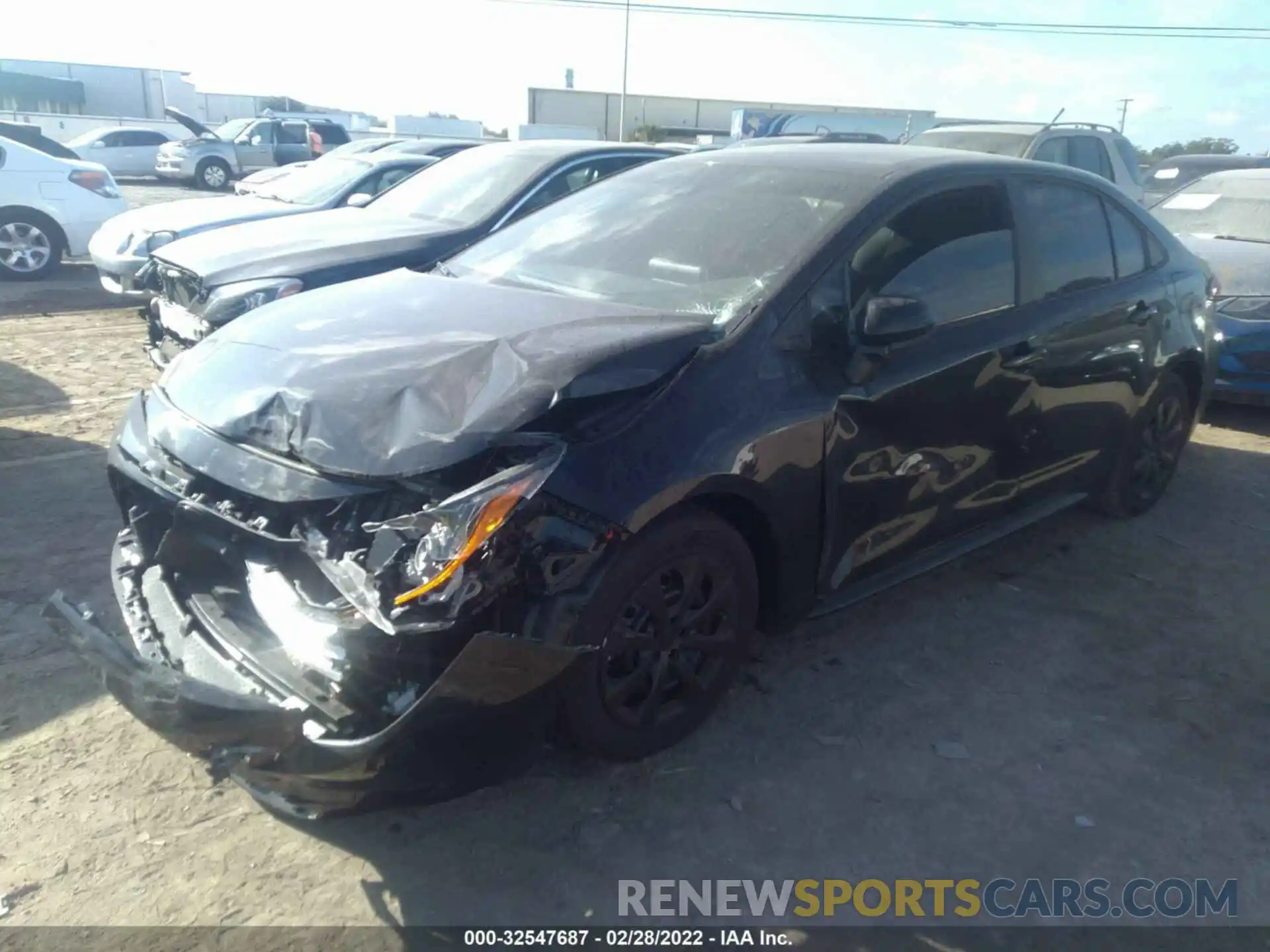 2 Photograph of a damaged car 5YFEPMAE6MP236733 TOYOTA COROLLA 2021