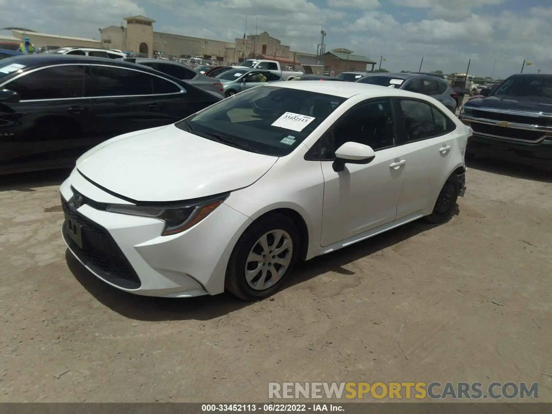 2 Photograph of a damaged car 5YFEPMAE6MP237641 TOYOTA COROLLA 2021