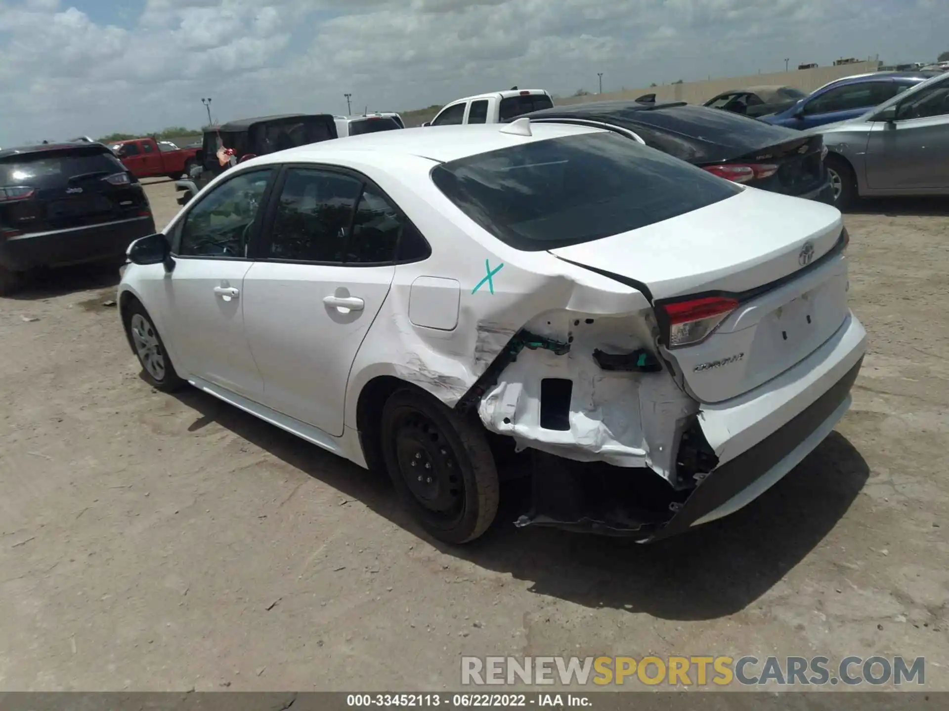 3 Photograph of a damaged car 5YFEPMAE6MP237641 TOYOTA COROLLA 2021