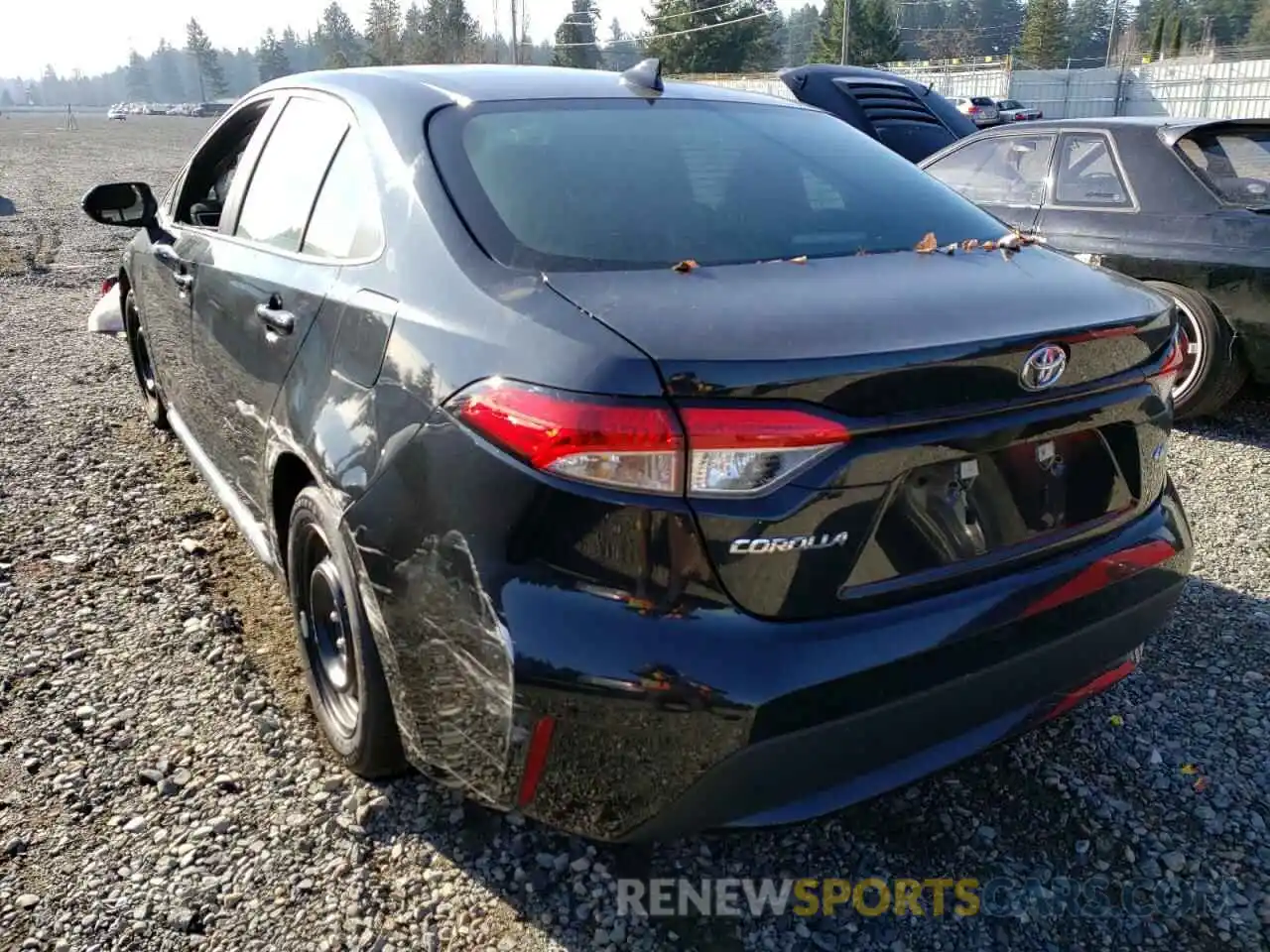 3 Photograph of a damaged car 5YFEPMAE6MP237784 TOYOTA COROLLA 2021