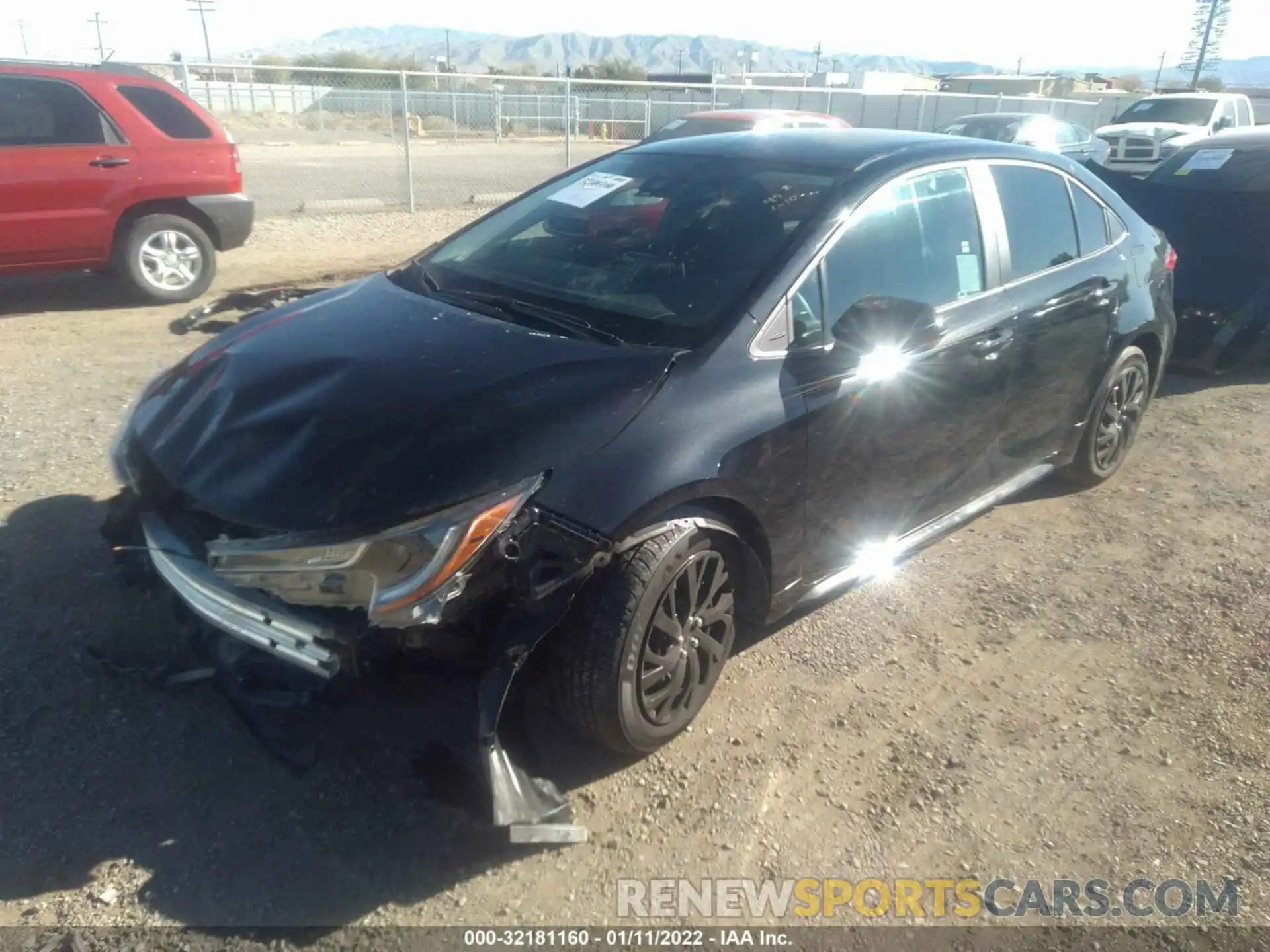 2 Photograph of a damaged car 5YFEPMAE6MP238403 TOYOTA COROLLA 2021