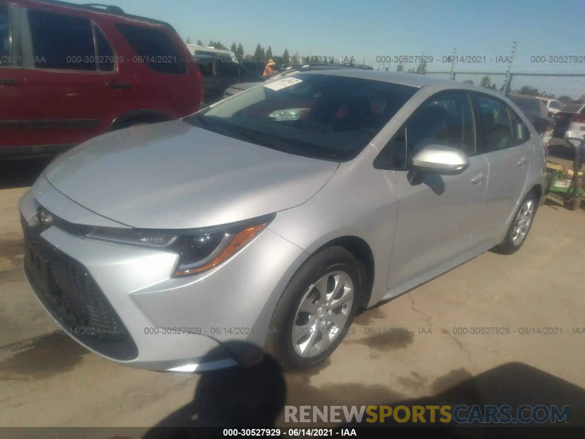 2 Photograph of a damaged car 5YFEPMAE6MP238420 TOYOTA COROLLA 2021