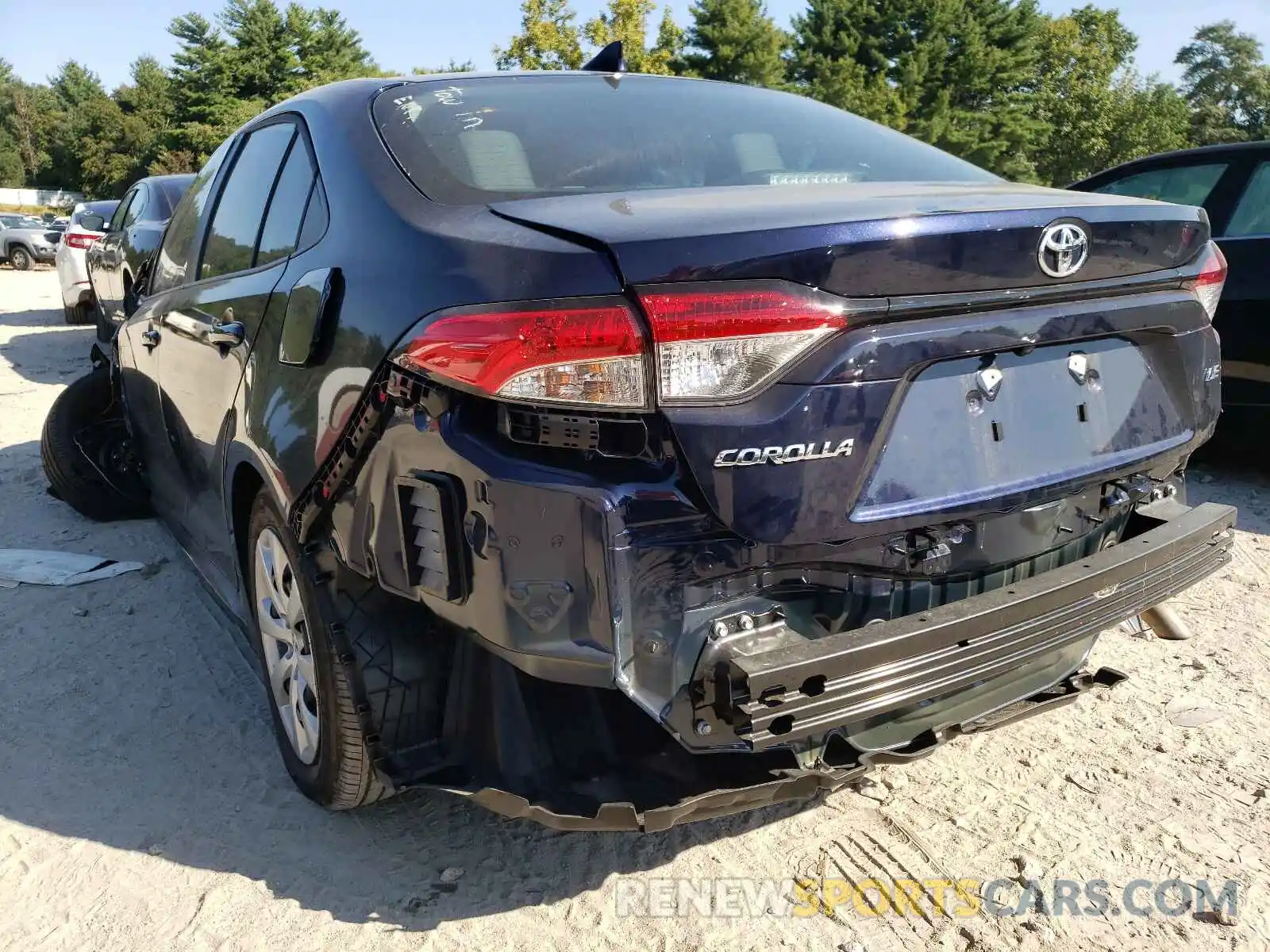 3 Photograph of a damaged car 5YFEPMAE6MP239969 TOYOTA COROLLA 2021