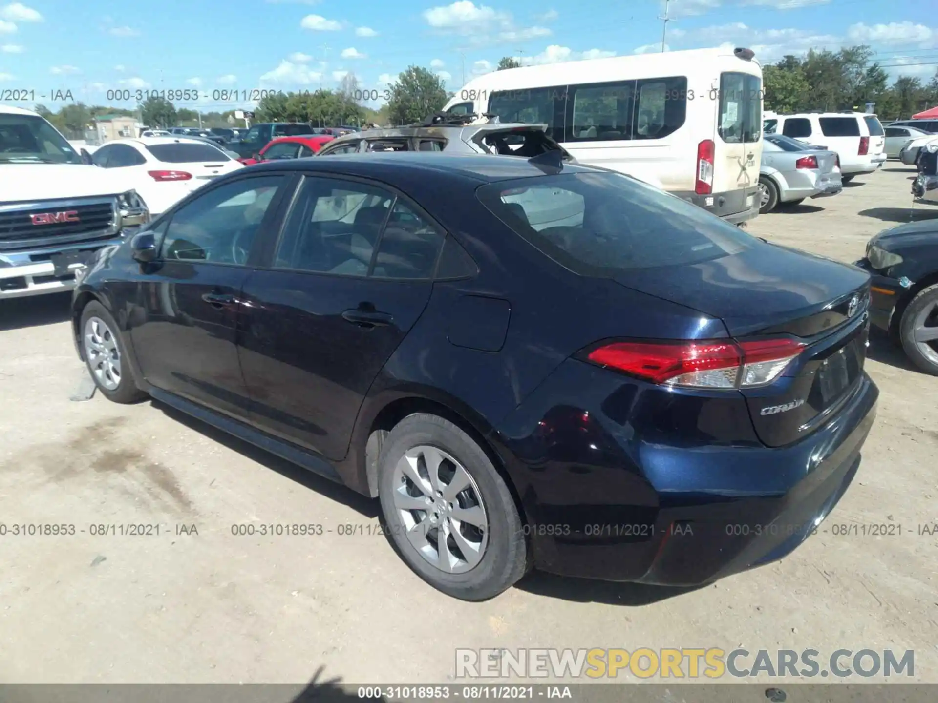 3 Photograph of a damaged car 5YFEPMAE6MP240295 TOYOTA COROLLA 2021