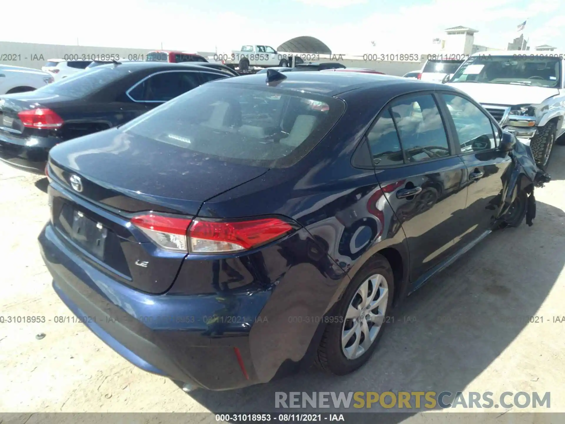 4 Photograph of a damaged car 5YFEPMAE6MP240295 TOYOTA COROLLA 2021