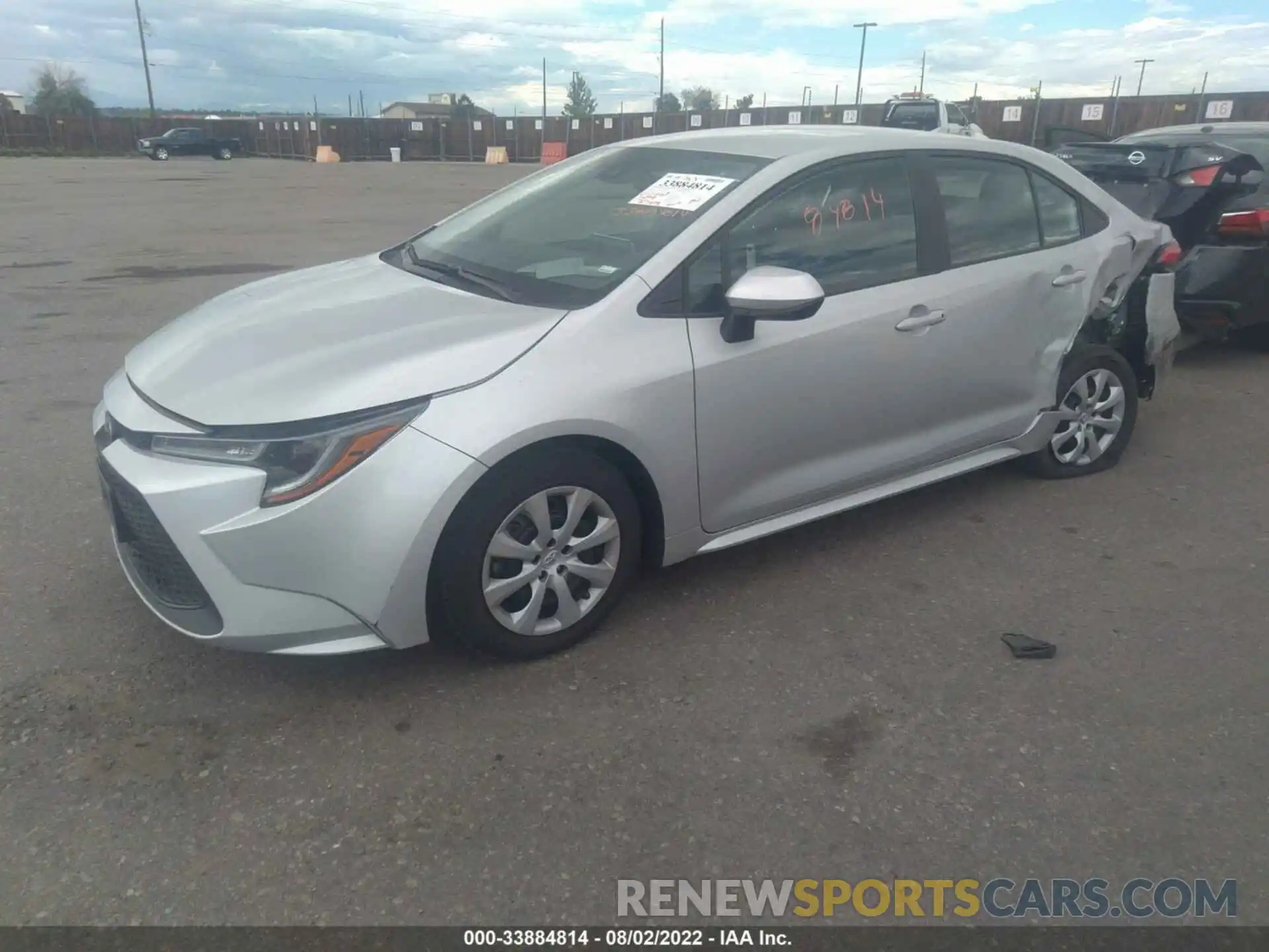 2 Photograph of a damaged car 5YFEPMAE6MP242385 TOYOTA COROLLA 2021