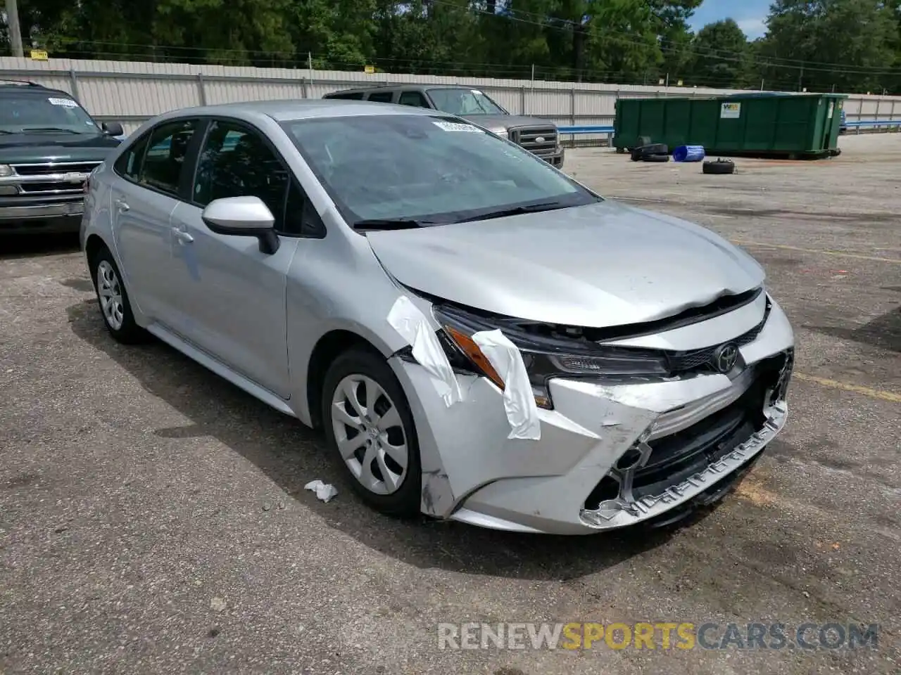 1 Photograph of a damaged car 5YFEPMAE6MP242807 TOYOTA COROLLA 2021