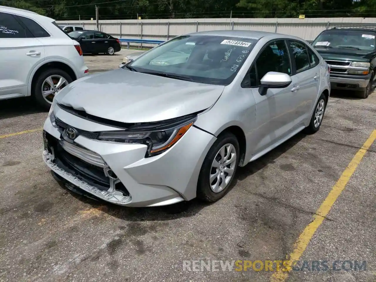 2 Photograph of a damaged car 5YFEPMAE6MP242807 TOYOTA COROLLA 2021