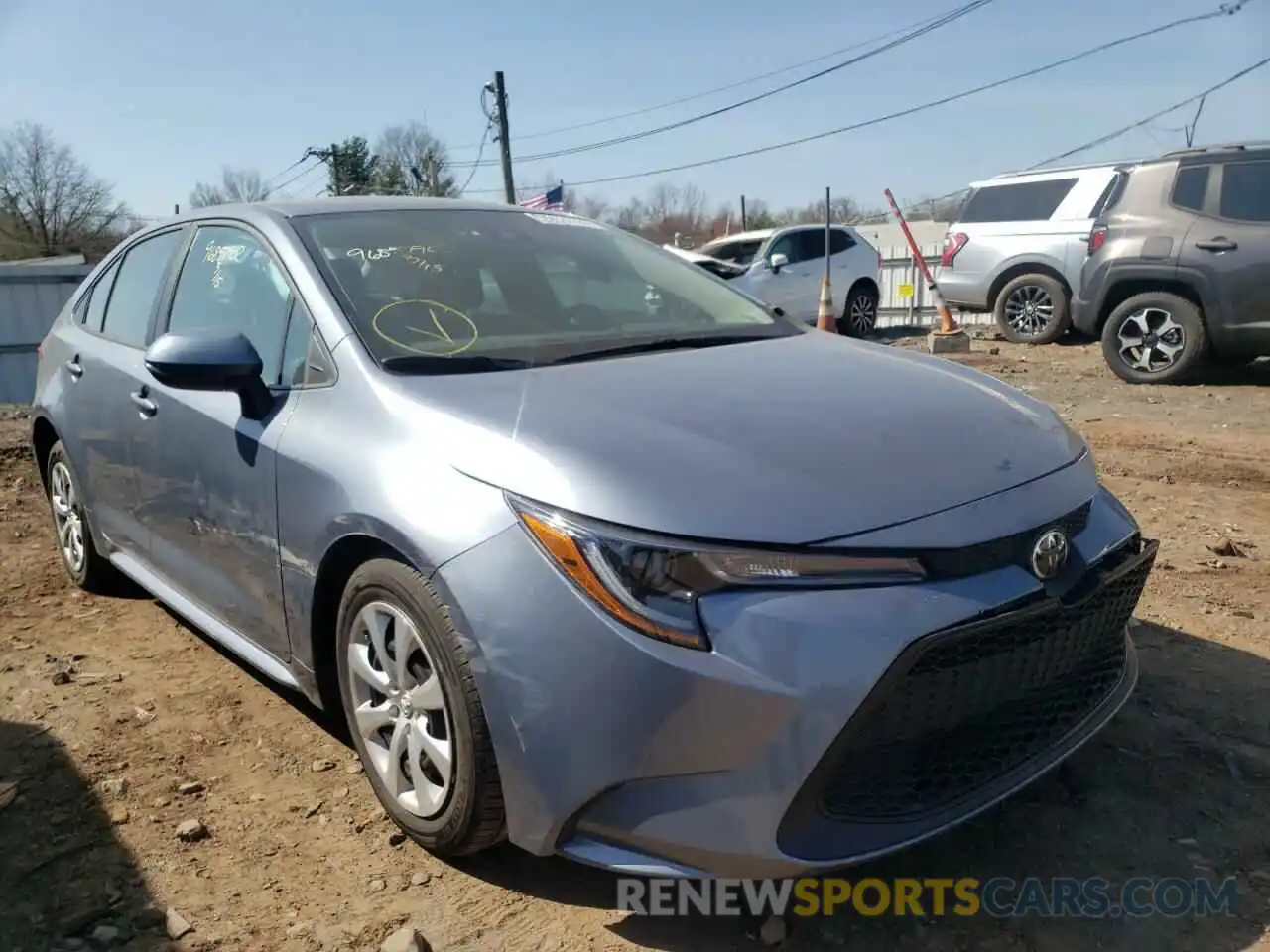 1 Photograph of a damaged car 5YFEPMAE6MP243939 TOYOTA COROLLA 2021