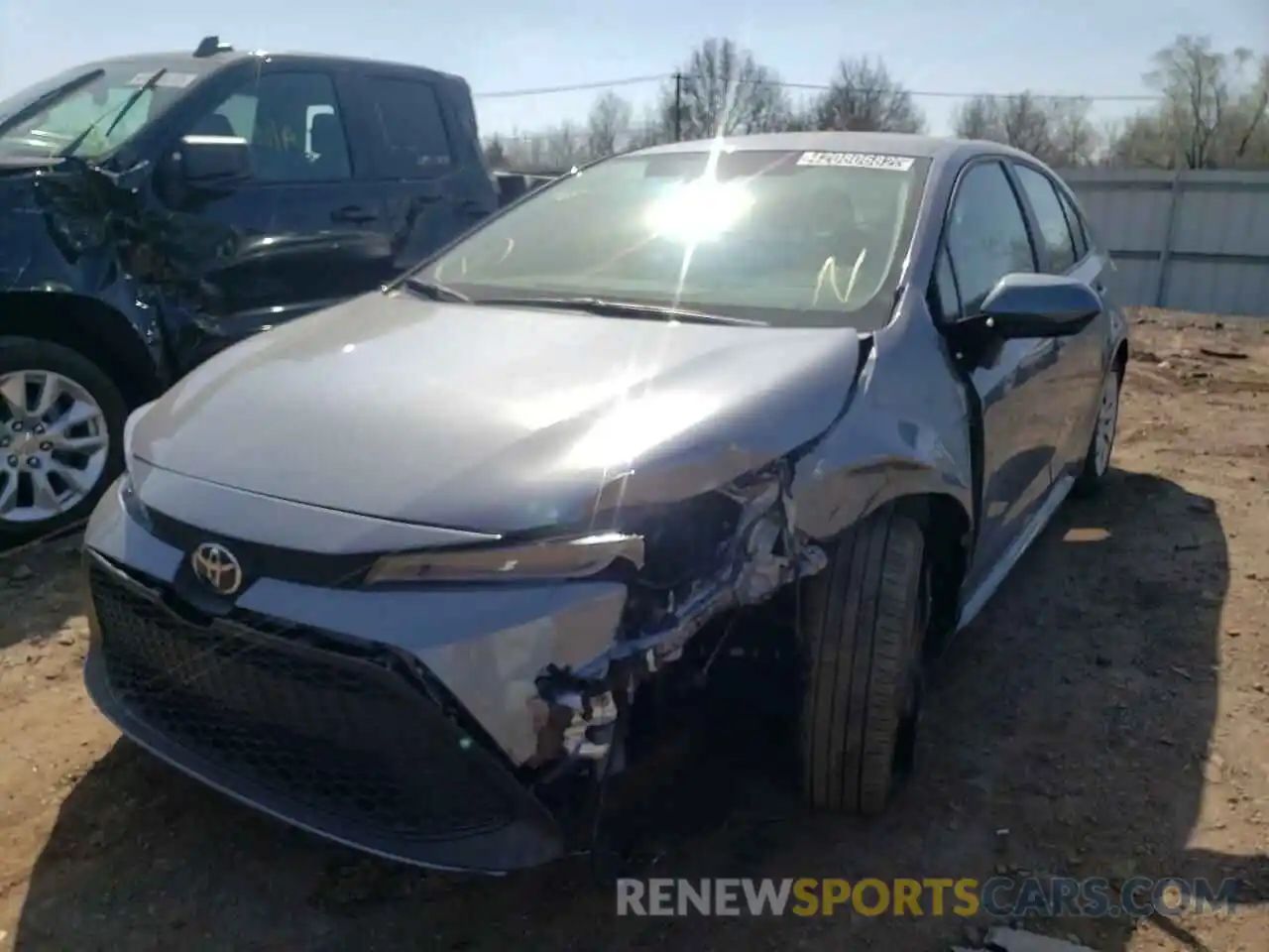 2 Photograph of a damaged car 5YFEPMAE6MP243939 TOYOTA COROLLA 2021