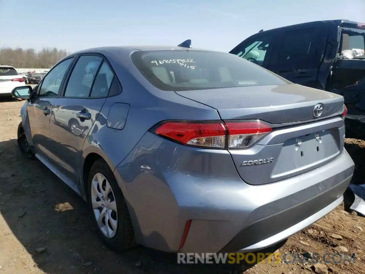 3 Photograph of a damaged car 5YFEPMAE6MP243939 TOYOTA COROLLA 2021