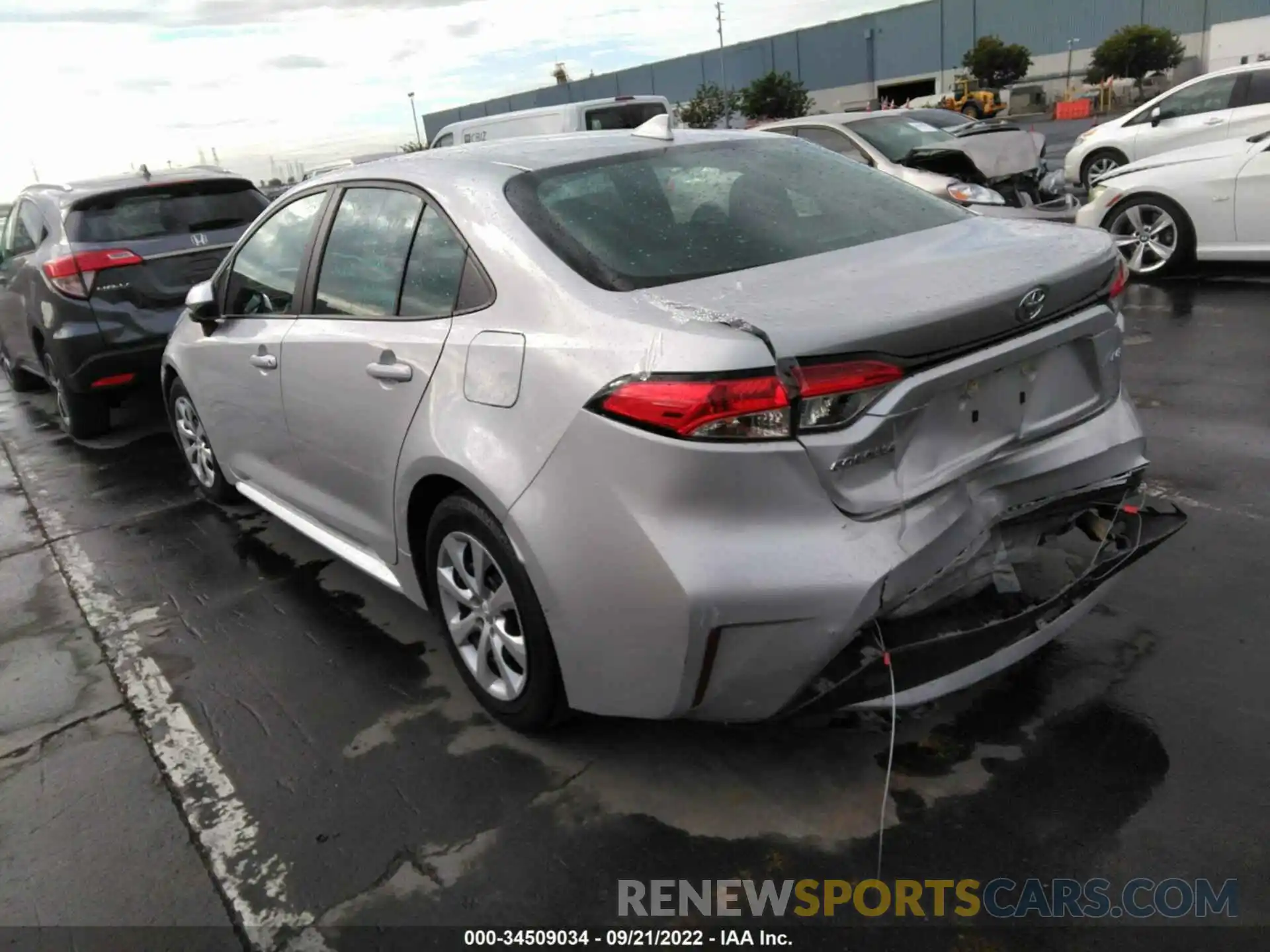 3 Photograph of a damaged car 5YFEPMAE6MP244041 TOYOTA COROLLA 2021