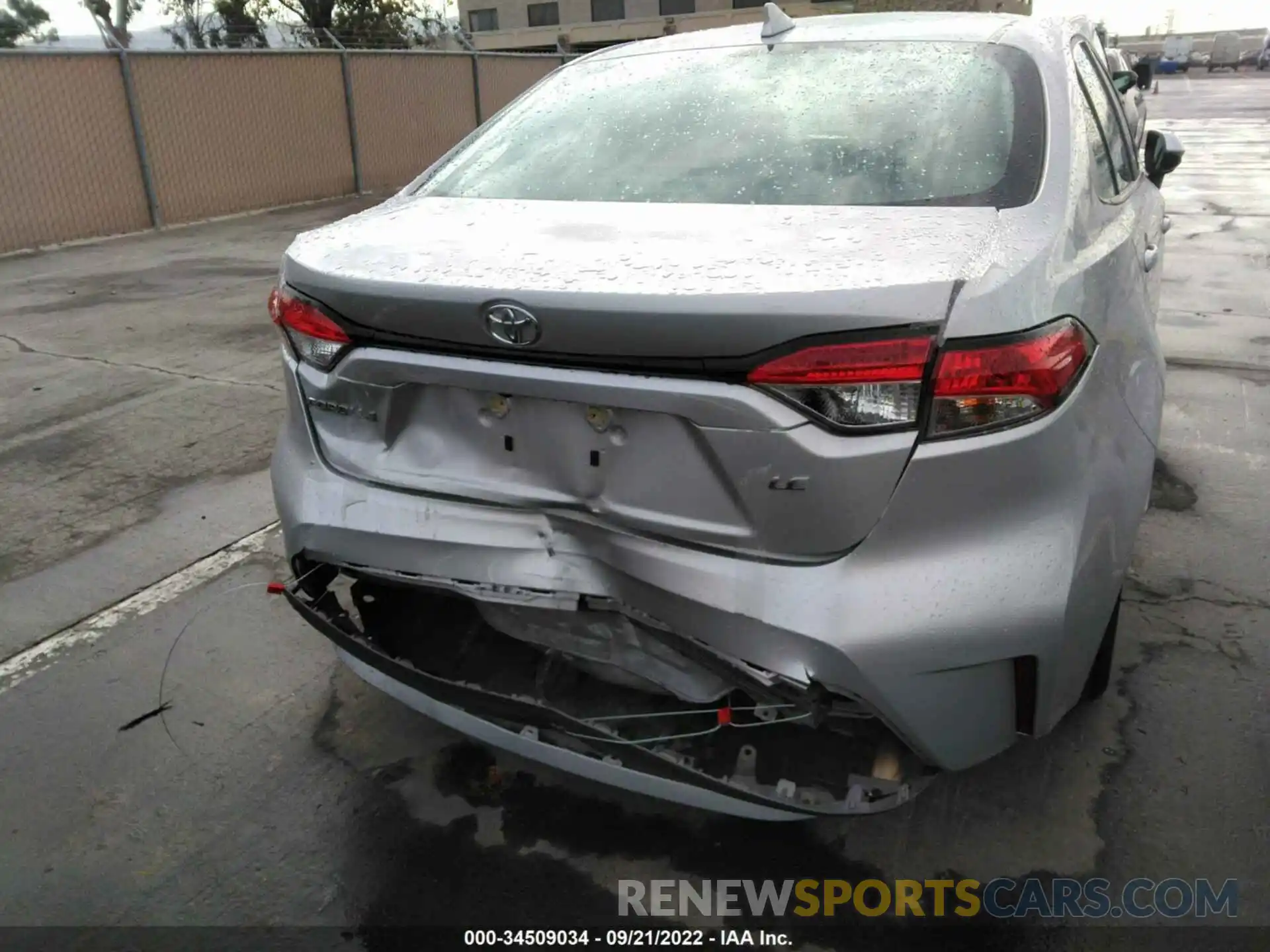 6 Photograph of a damaged car 5YFEPMAE6MP244041 TOYOTA COROLLA 2021