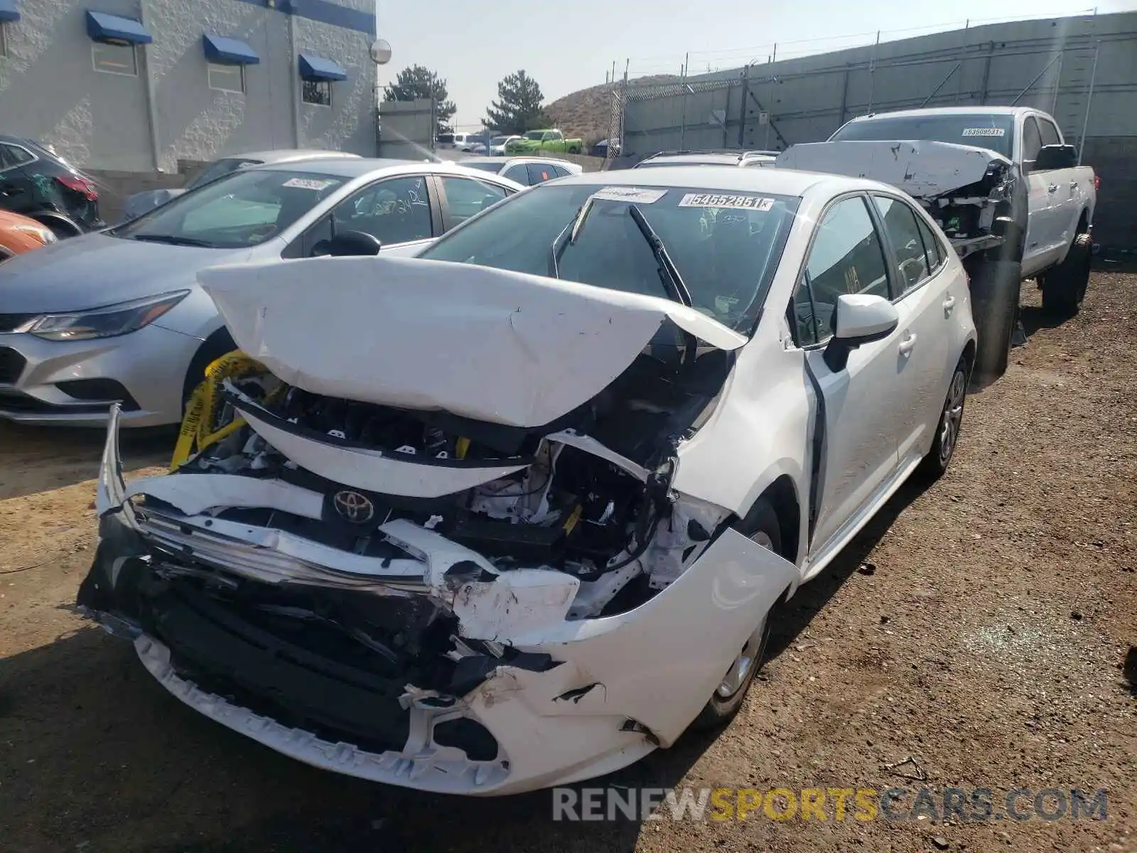 2 Photograph of a damaged car 5YFEPMAE6MP244864 TOYOTA COROLLA 2021