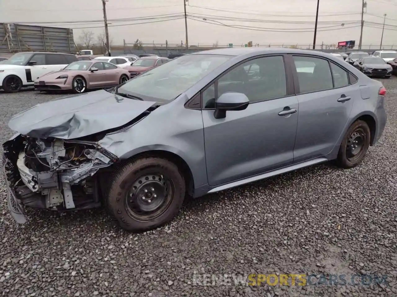 1 Photograph of a damaged car 5YFEPMAE6MP245058 TOYOTA COROLLA 2021