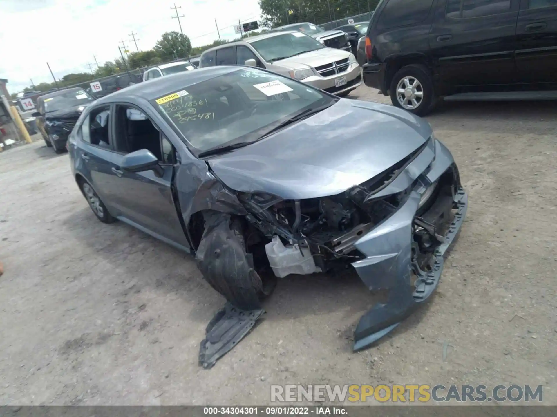 1 Photograph of a damaged car 5YFEPMAE6MP245481 TOYOTA COROLLA 2021