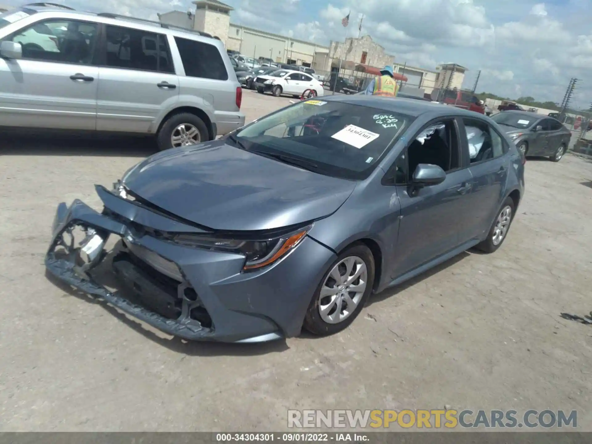 2 Photograph of a damaged car 5YFEPMAE6MP245481 TOYOTA COROLLA 2021