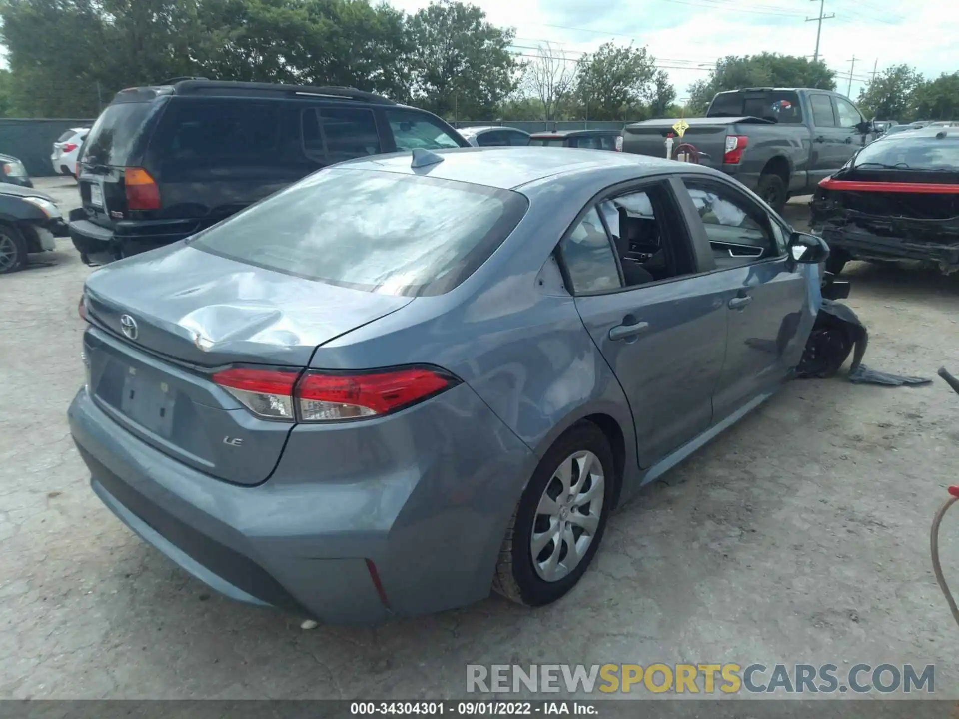 4 Photograph of a damaged car 5YFEPMAE6MP245481 TOYOTA COROLLA 2021