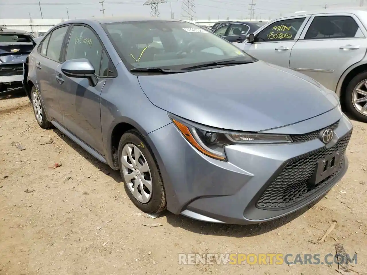 1 Photograph of a damaged car 5YFEPMAE6MP245867 TOYOTA COROLLA 2021