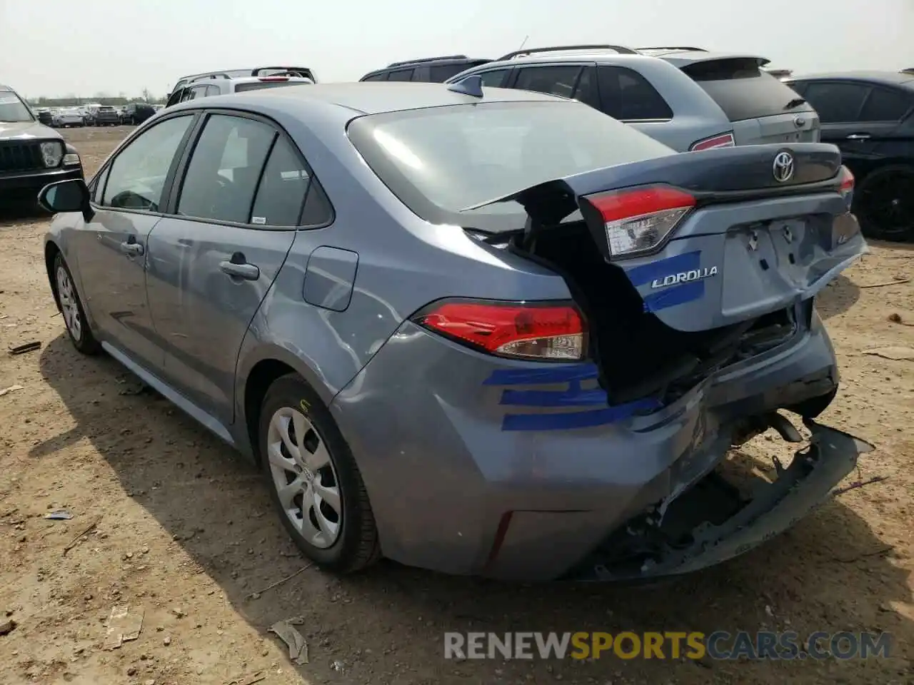 3 Photograph of a damaged car 5YFEPMAE6MP245867 TOYOTA COROLLA 2021