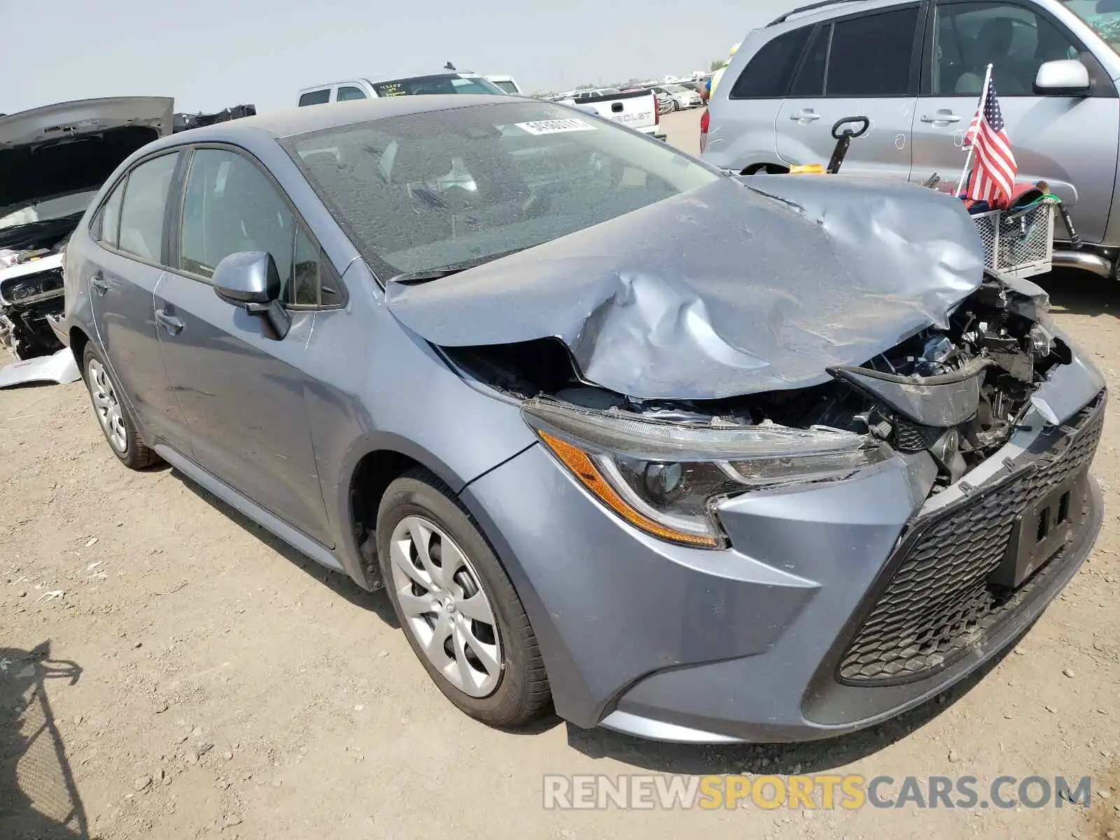 1 Photograph of a damaged car 5YFEPMAE6MP247277 TOYOTA COROLLA 2021