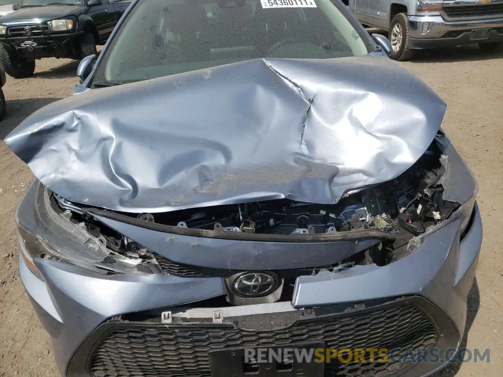 9 Photograph of a damaged car 5YFEPMAE6MP247277 TOYOTA COROLLA 2021