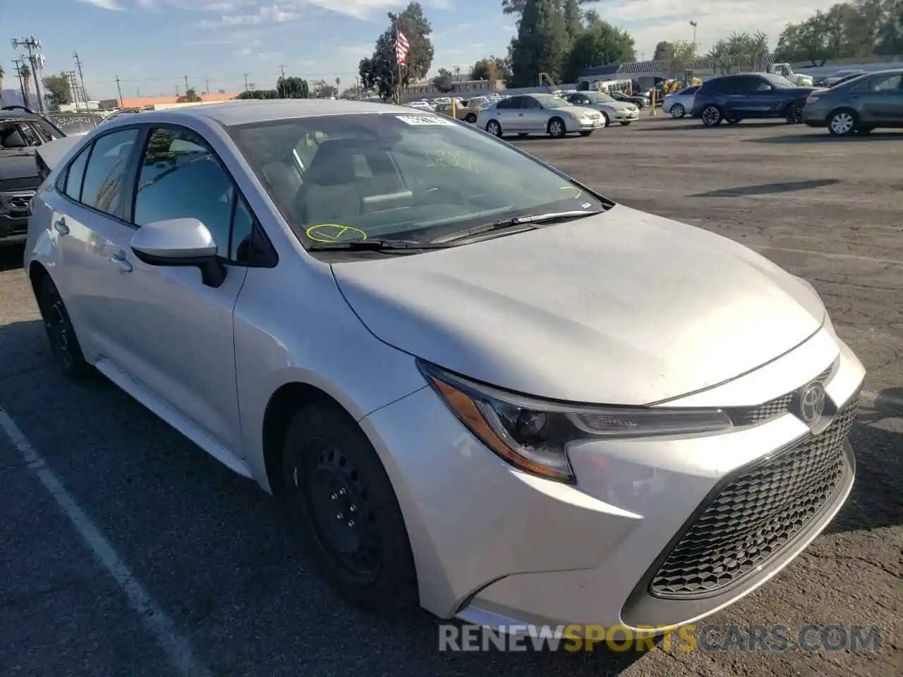 1 Photograph of a damaged car 5YFEPMAE6MP248610 TOYOTA COROLLA 2021