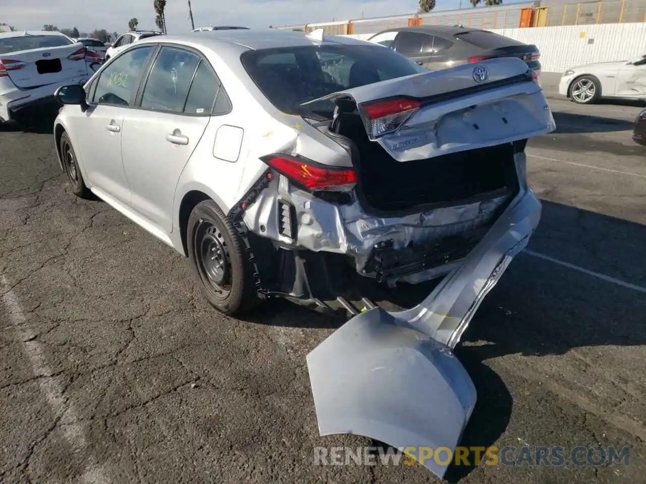 3 Photograph of a damaged car 5YFEPMAE6MP248610 TOYOTA COROLLA 2021