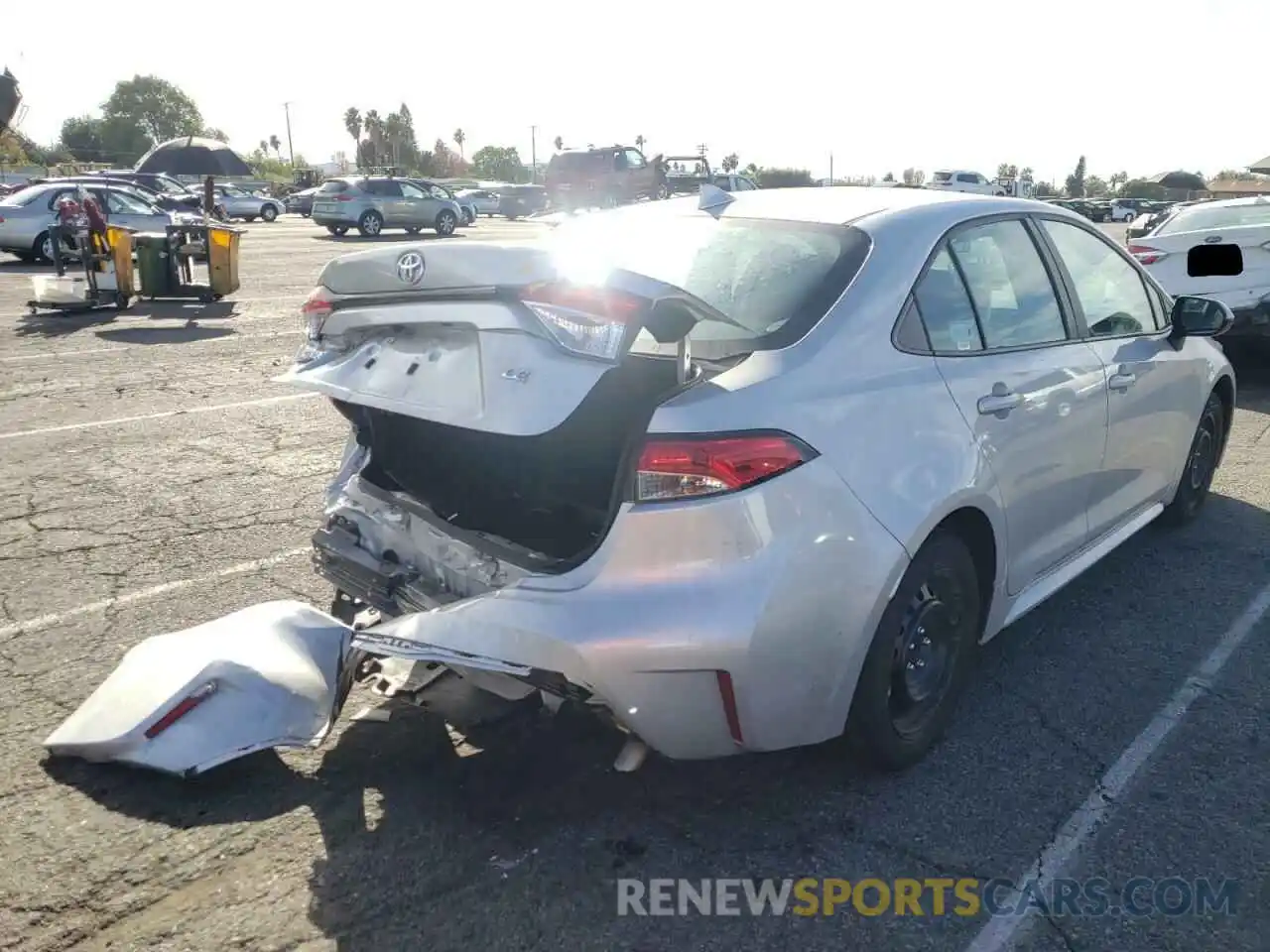 4 Photograph of a damaged car 5YFEPMAE6MP248610 TOYOTA COROLLA 2021