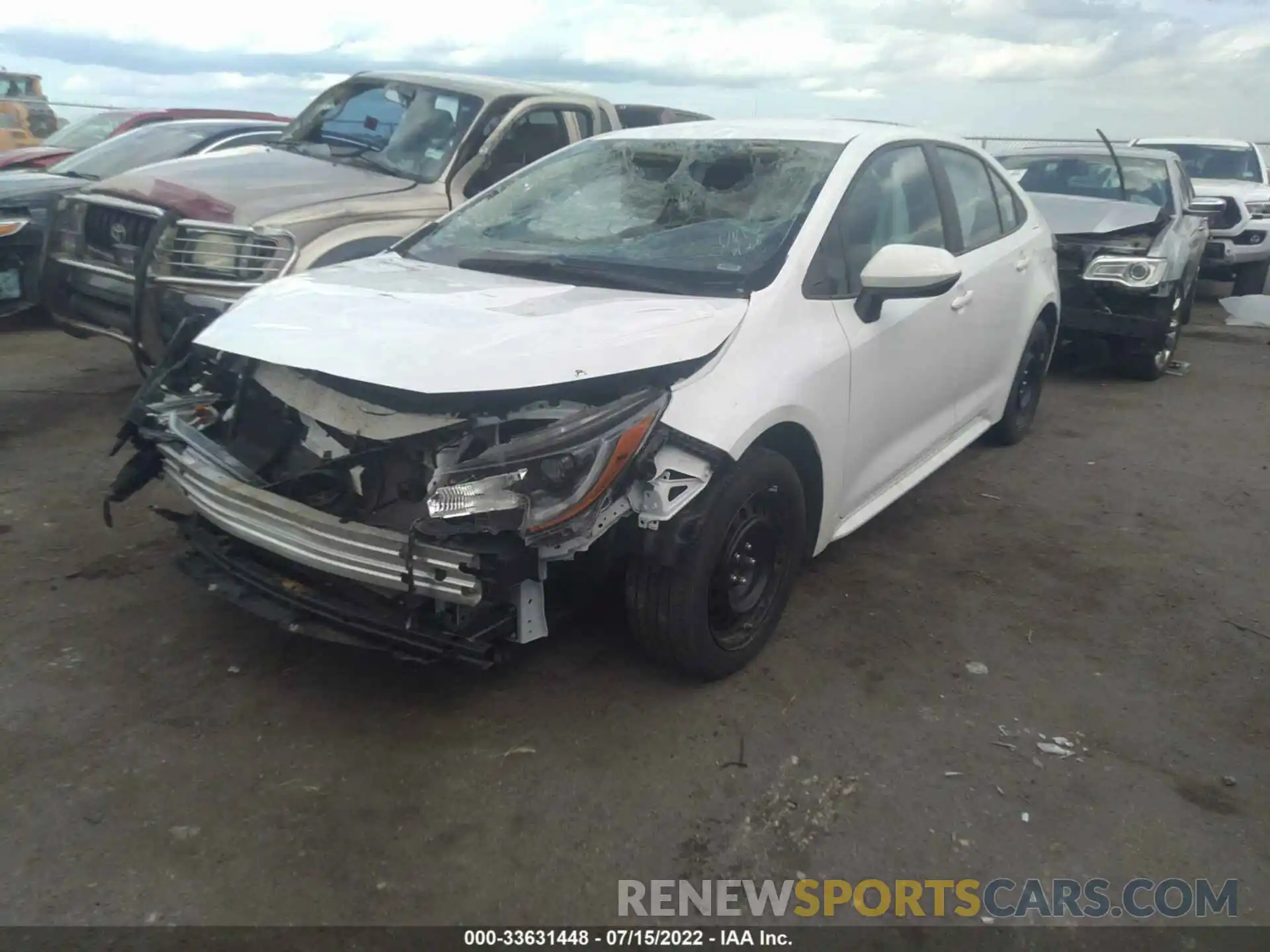 2 Photograph of a damaged car 5YFEPMAE6MP250261 TOYOTA COROLLA 2021