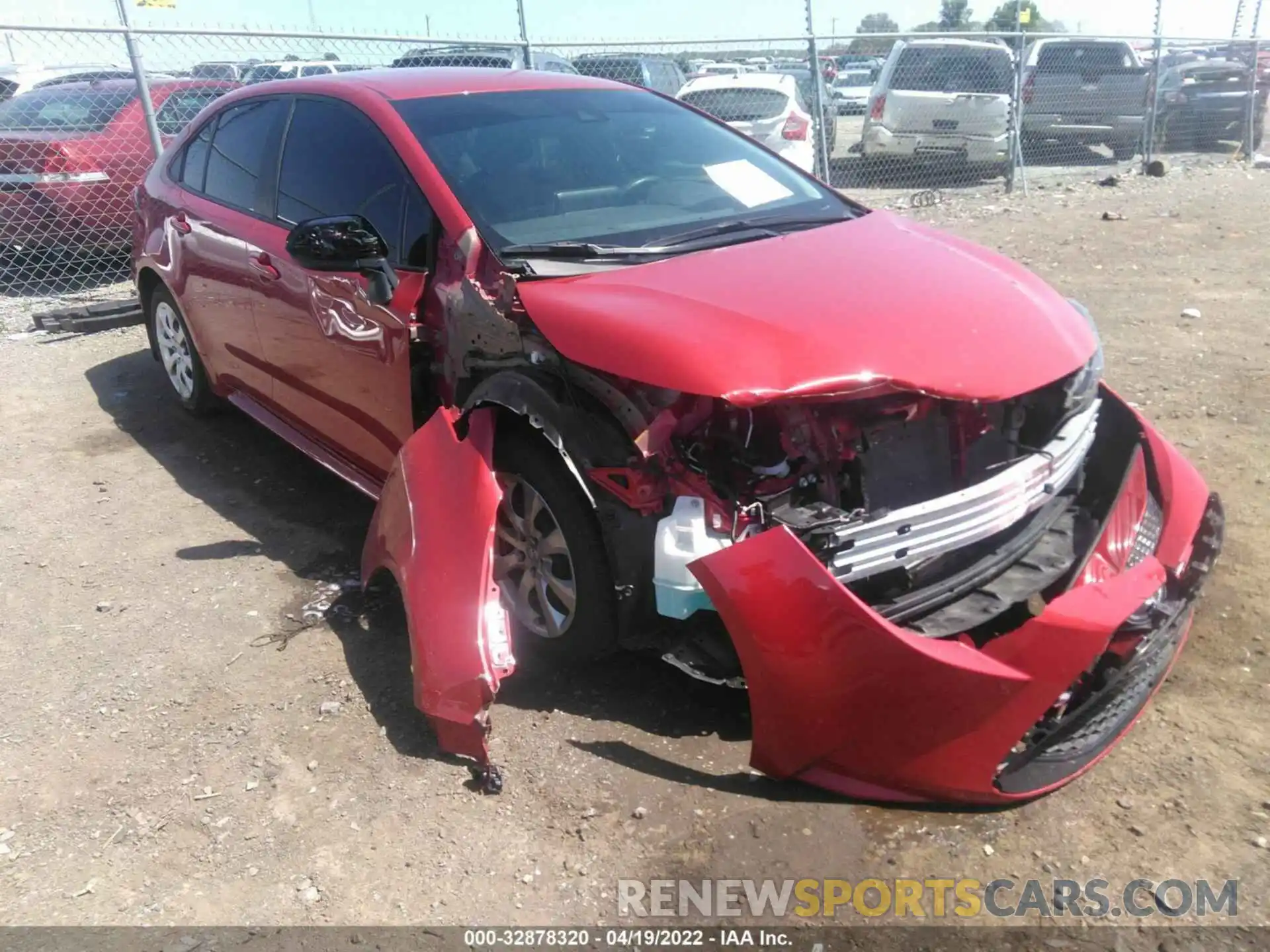 1 Photograph of a damaged car 5YFEPMAE6MP250454 TOYOTA COROLLA 2021