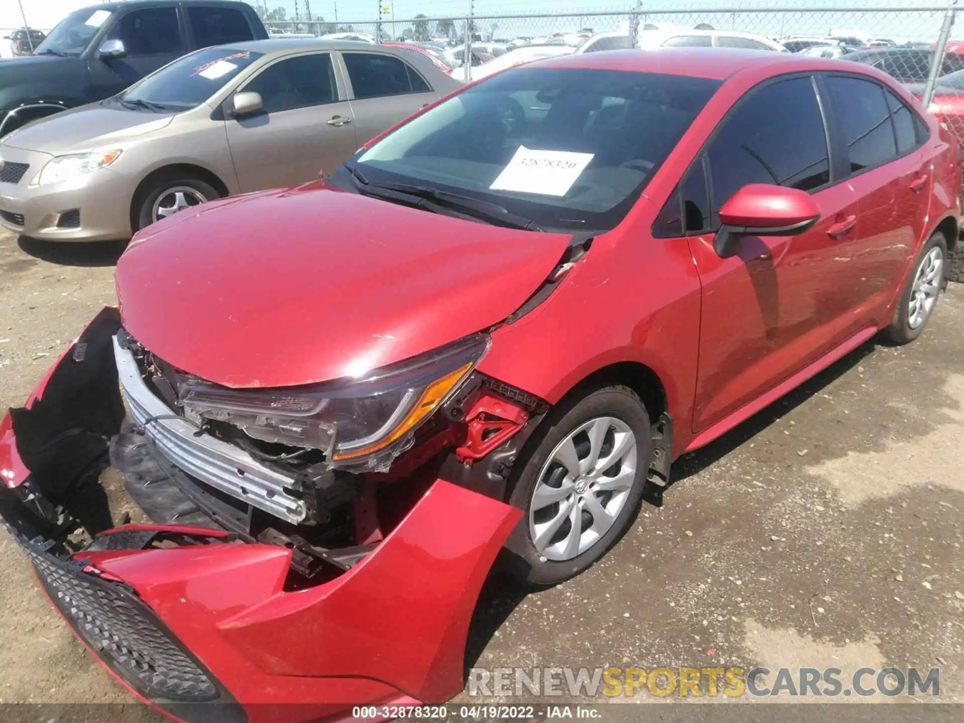 2 Photograph of a damaged car 5YFEPMAE6MP250454 TOYOTA COROLLA 2021