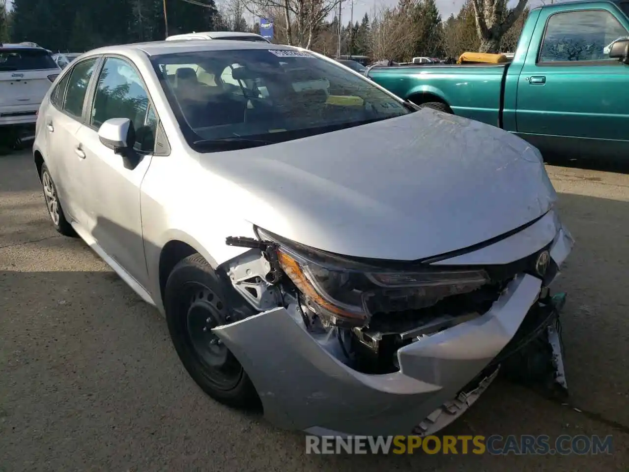 1 Photograph of a damaged car 5YFEPMAE6MP251619 TOYOTA COROLLA 2021