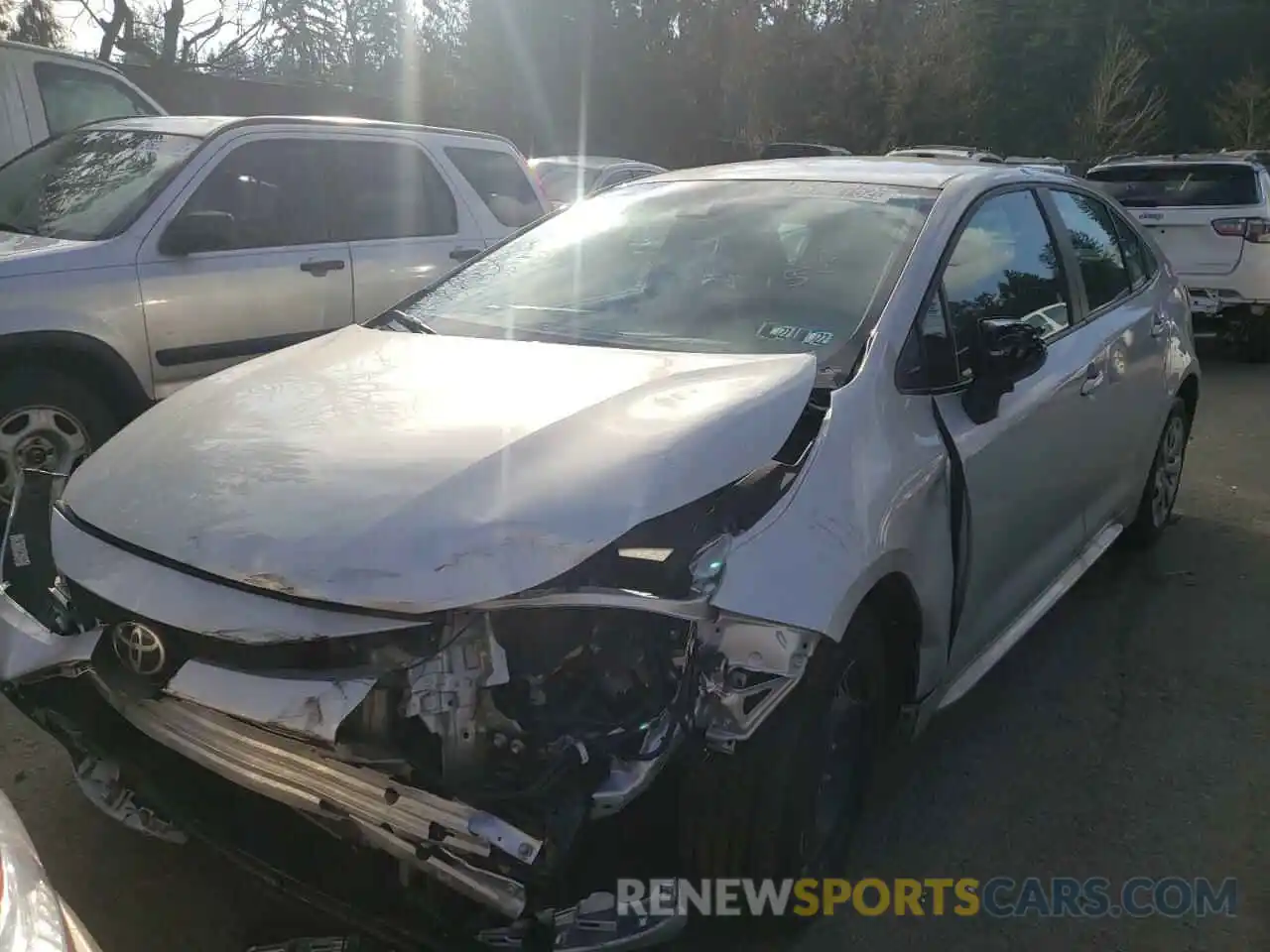 2 Photograph of a damaged car 5YFEPMAE6MP251619 TOYOTA COROLLA 2021