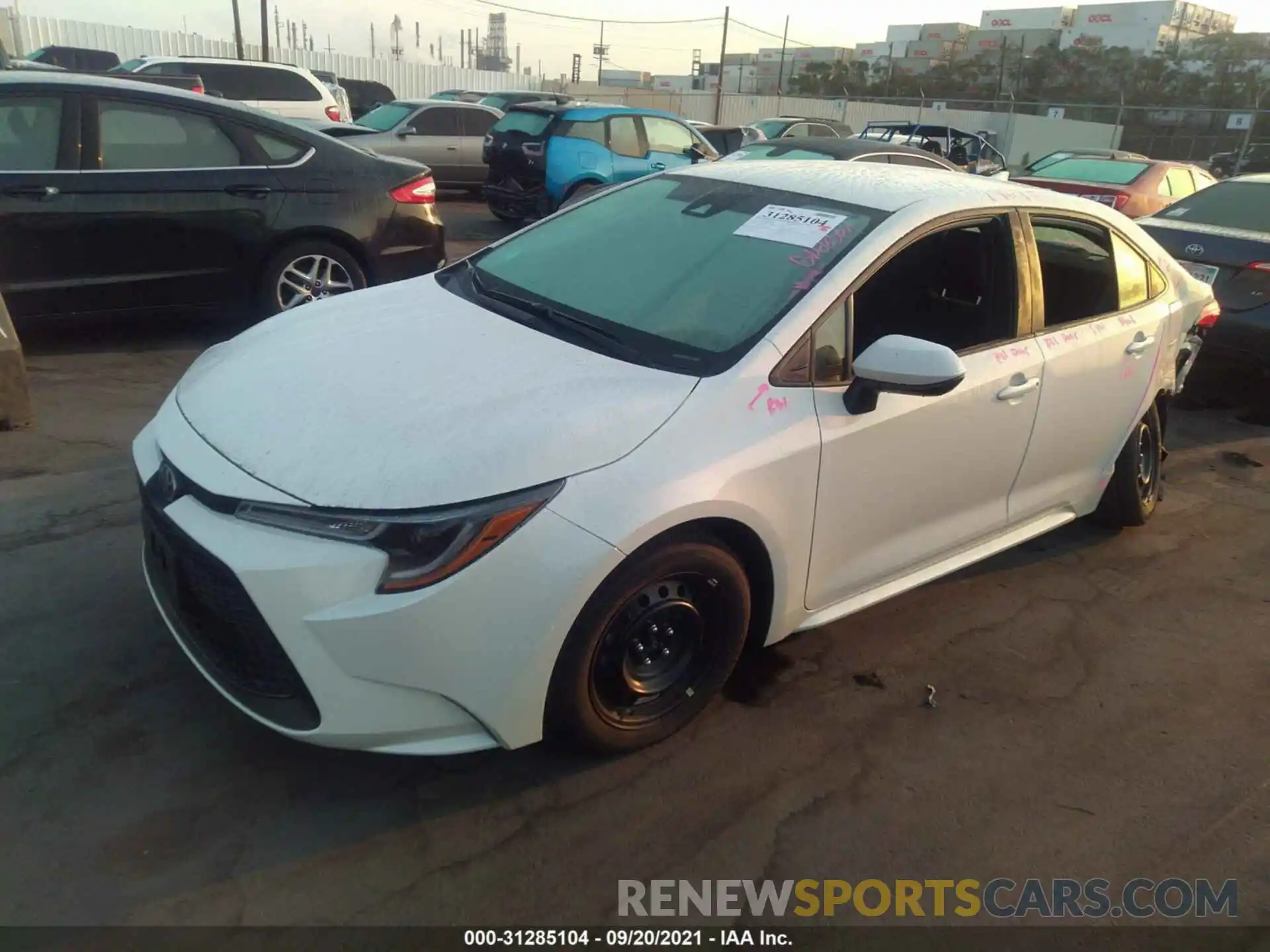 2 Photograph of a damaged car 5YFEPMAE6MP252091 TOYOTA COROLLA 2021