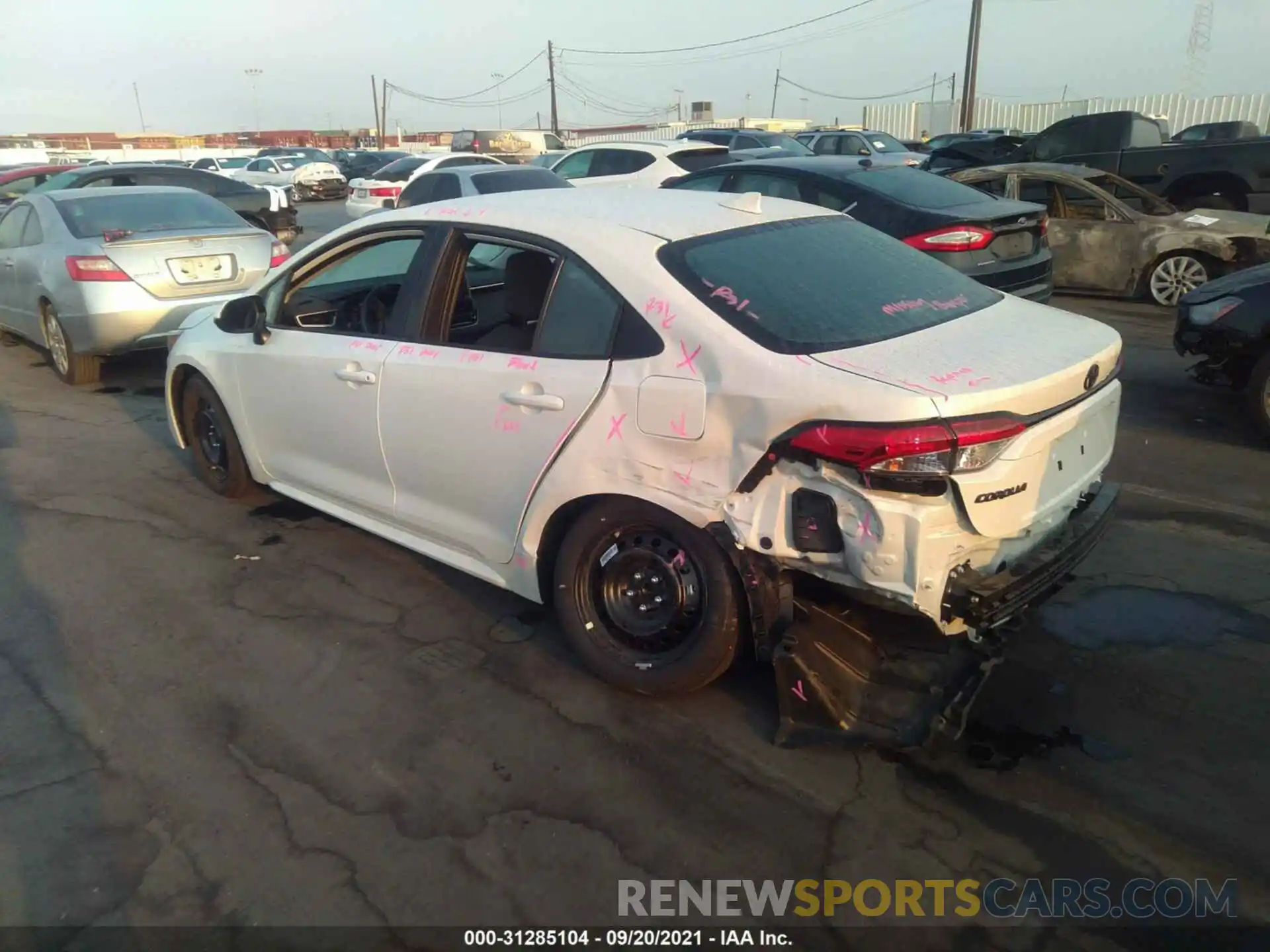 3 Photograph of a damaged car 5YFEPMAE6MP252091 TOYOTA COROLLA 2021