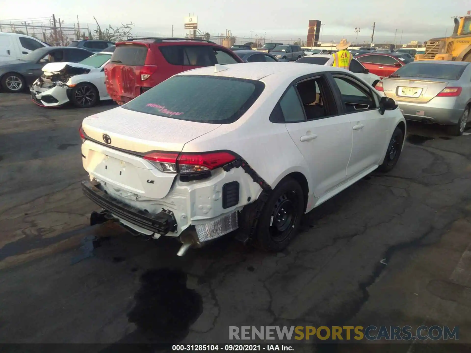 4 Photograph of a damaged car 5YFEPMAE6MP252091 TOYOTA COROLLA 2021