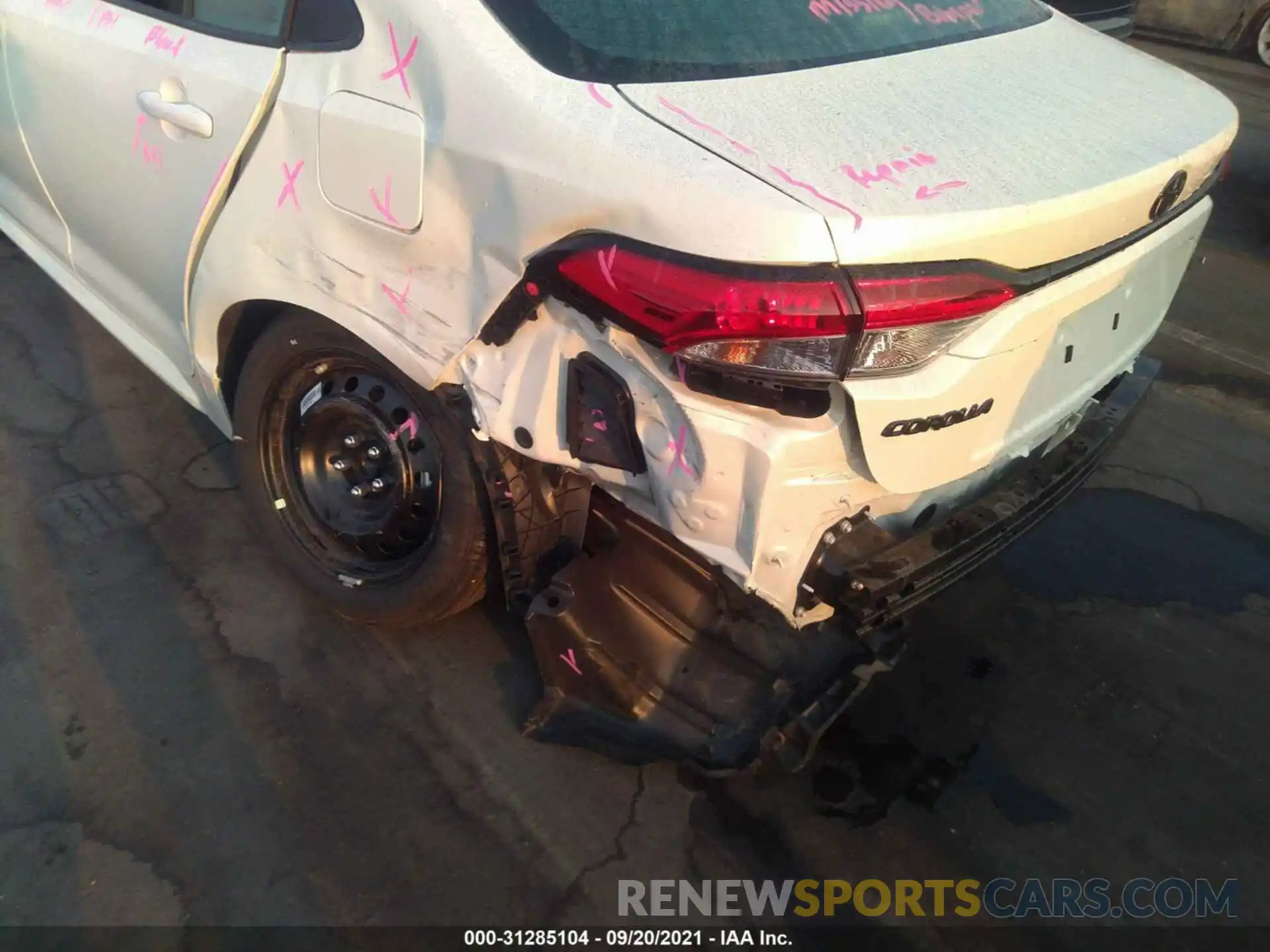 6 Photograph of a damaged car 5YFEPMAE6MP252091 TOYOTA COROLLA 2021