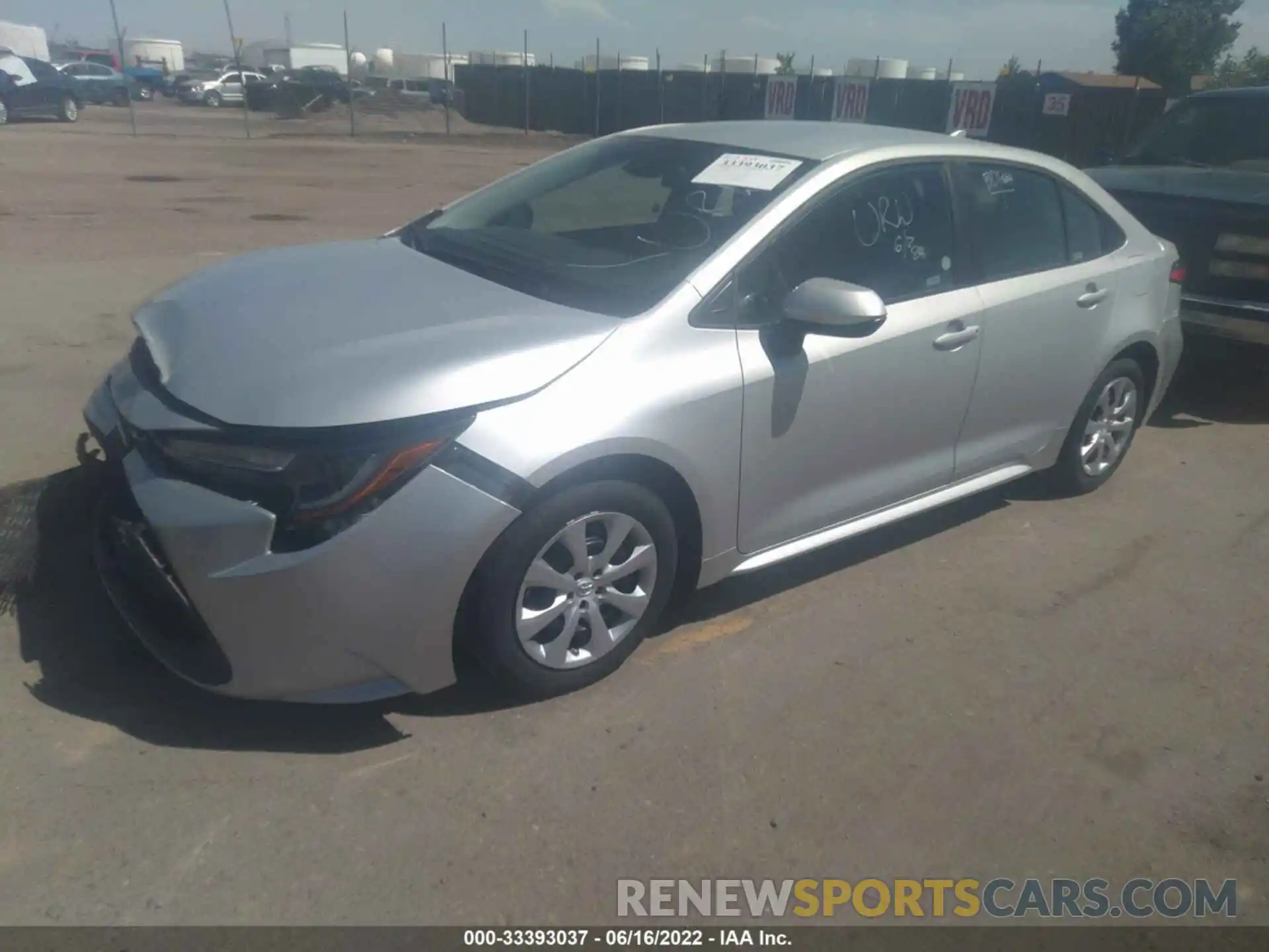 2 Photograph of a damaged car 5YFEPMAE6MP252124 TOYOTA COROLLA 2021