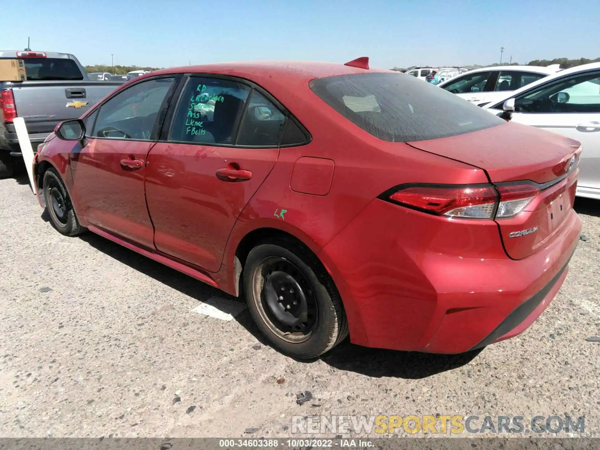 3 Photograph of a damaged car 5YFEPMAE6MP252575 TOYOTA COROLLA 2021