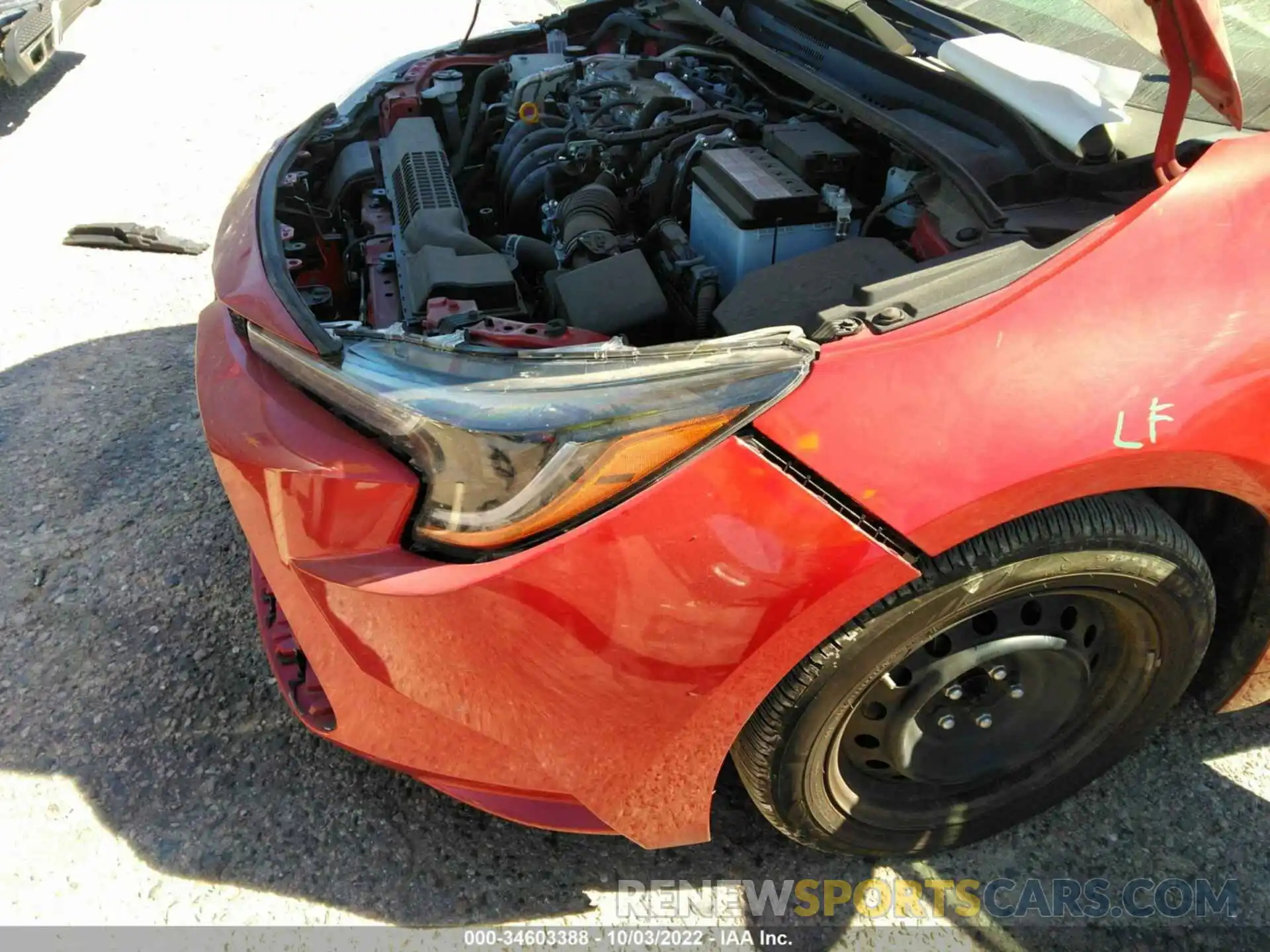 6 Photograph of a damaged car 5YFEPMAE6MP252575 TOYOTA COROLLA 2021