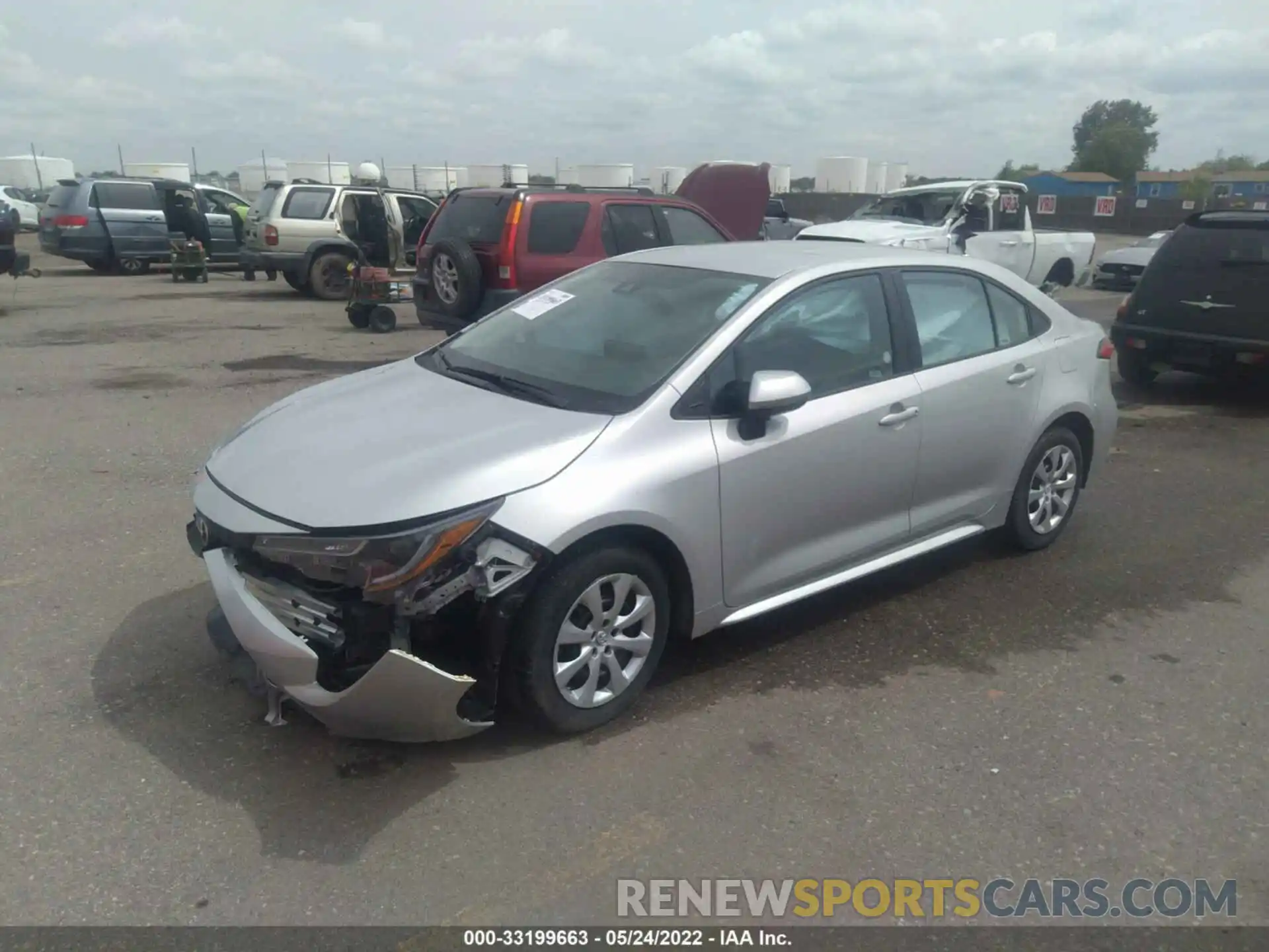 2 Photograph of a damaged car 5YFEPMAE6MP252611 TOYOTA COROLLA 2021