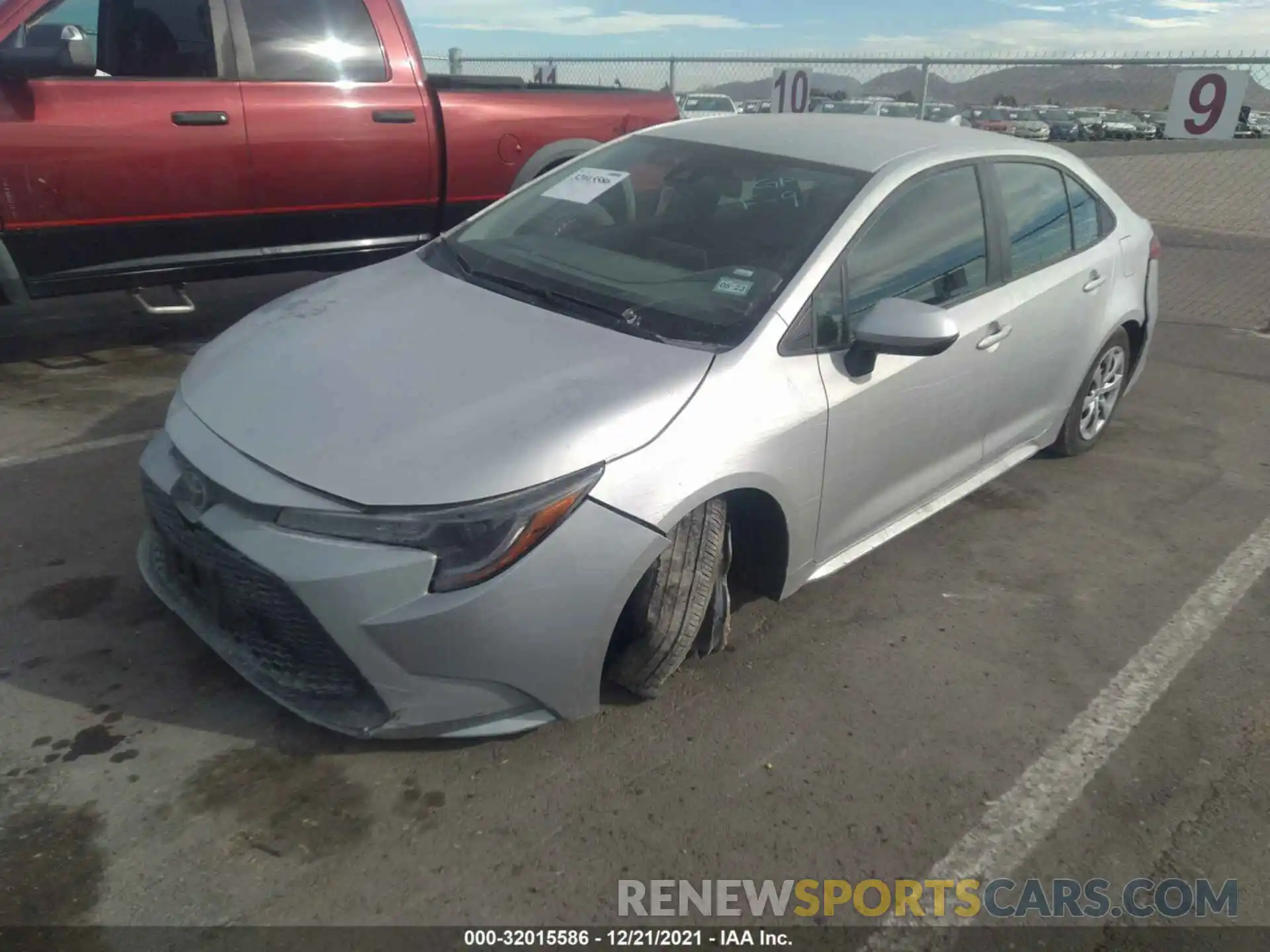 2 Photograph of a damaged car 5YFEPMAE6MP255766 TOYOTA COROLLA 2021