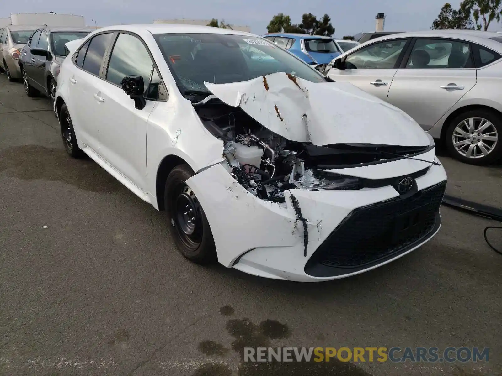 1 Photograph of a damaged car 5YFEPMAE6MP256545 TOYOTA COROLLA 2021