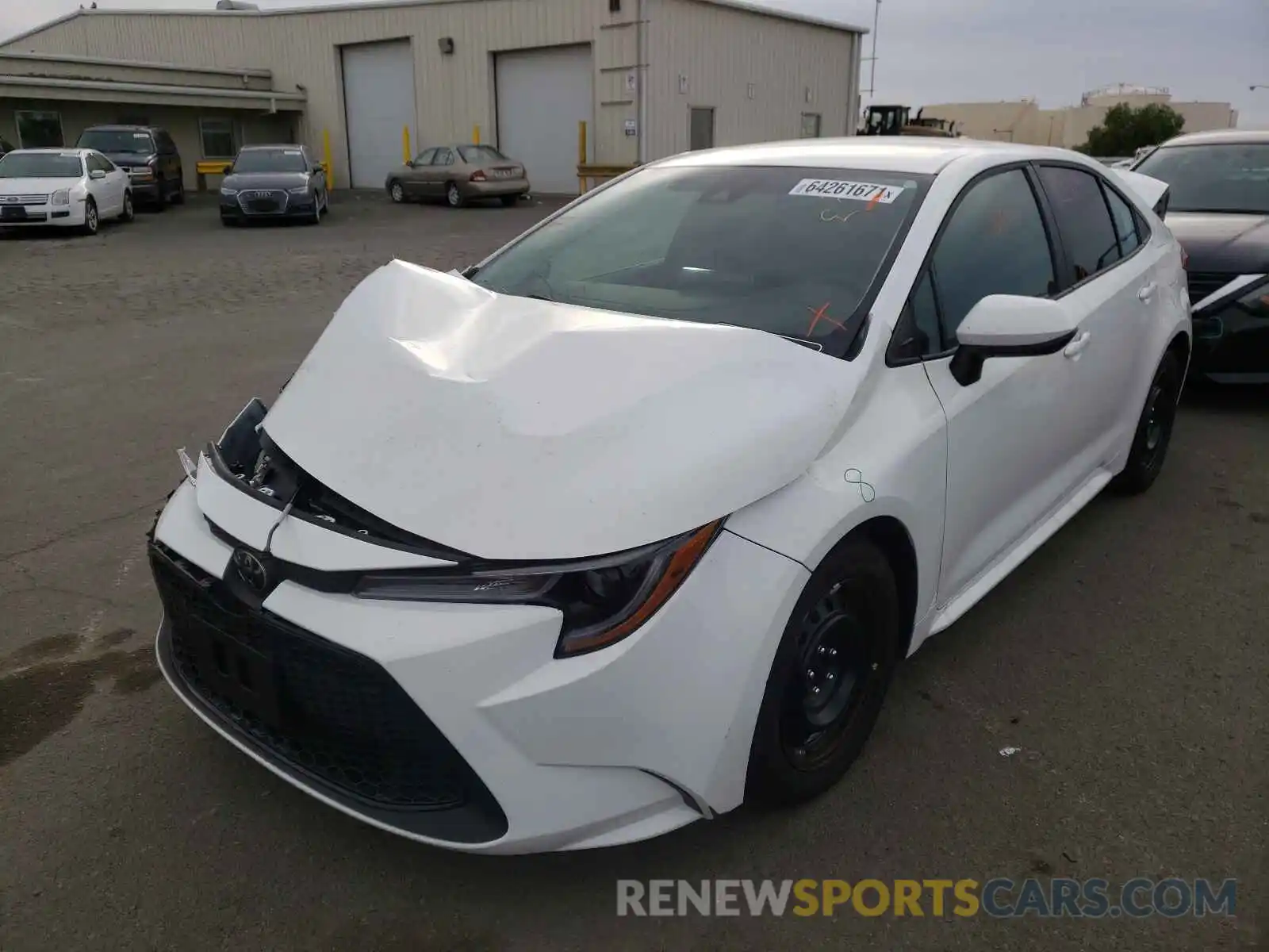 2 Photograph of a damaged car 5YFEPMAE6MP256545 TOYOTA COROLLA 2021